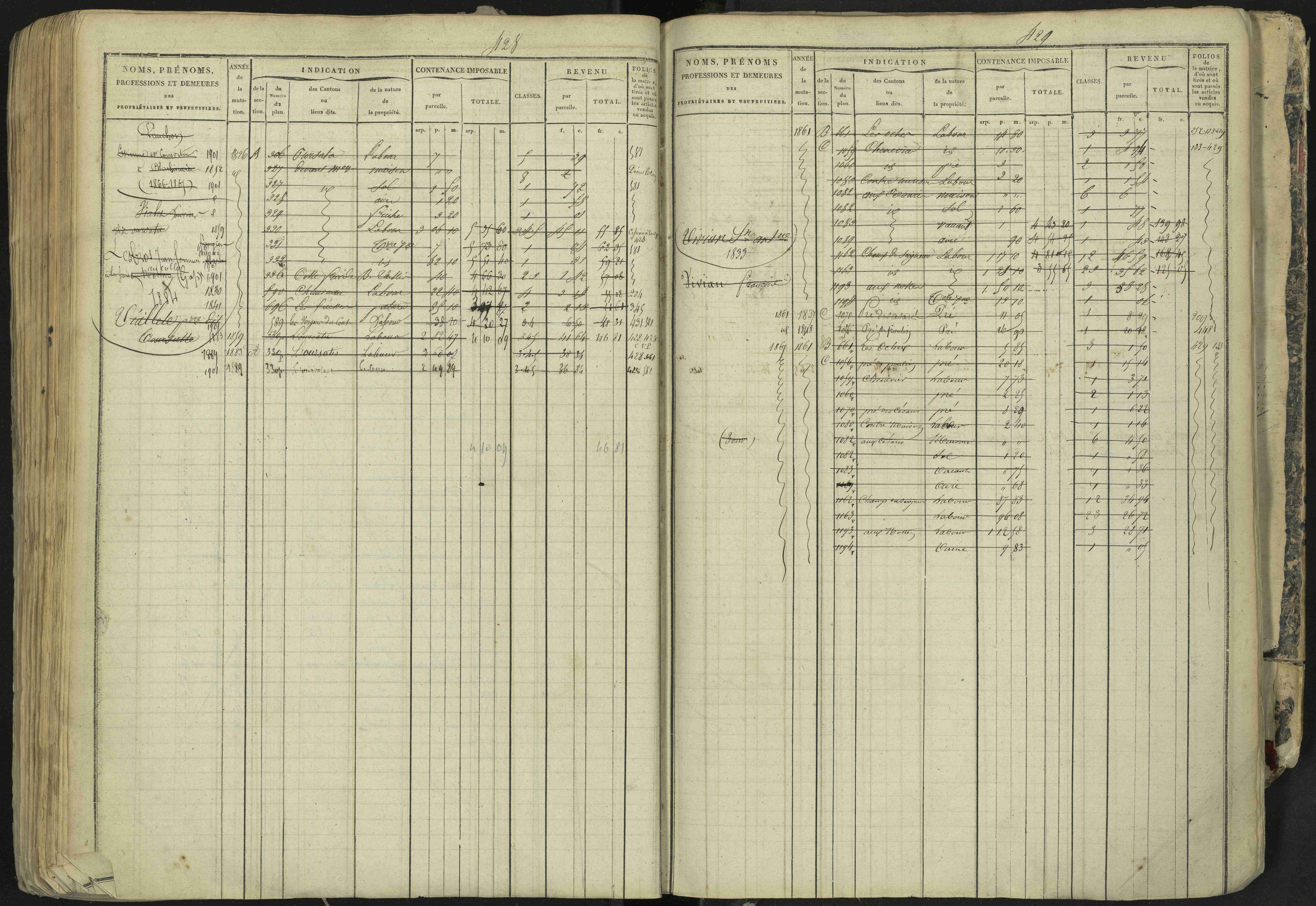 La Bâtie-Neuve - 3 P 237/1 - 3 P 237/1 - Matrice, folios 1-520. 