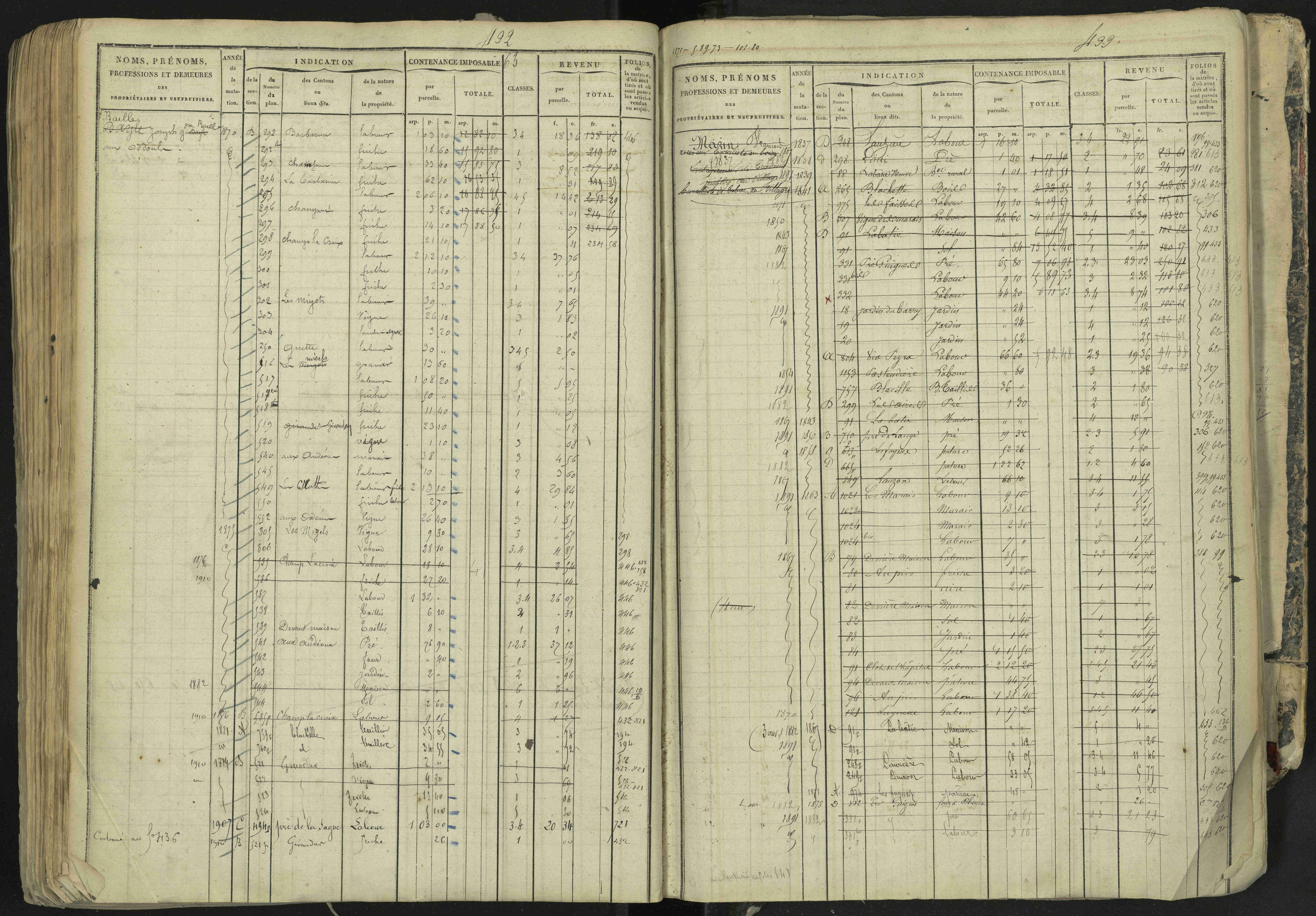 La Bâtie-Neuve - 3 P 237/1 - 3 P 237/1 - Matrice, folios 1-520. 