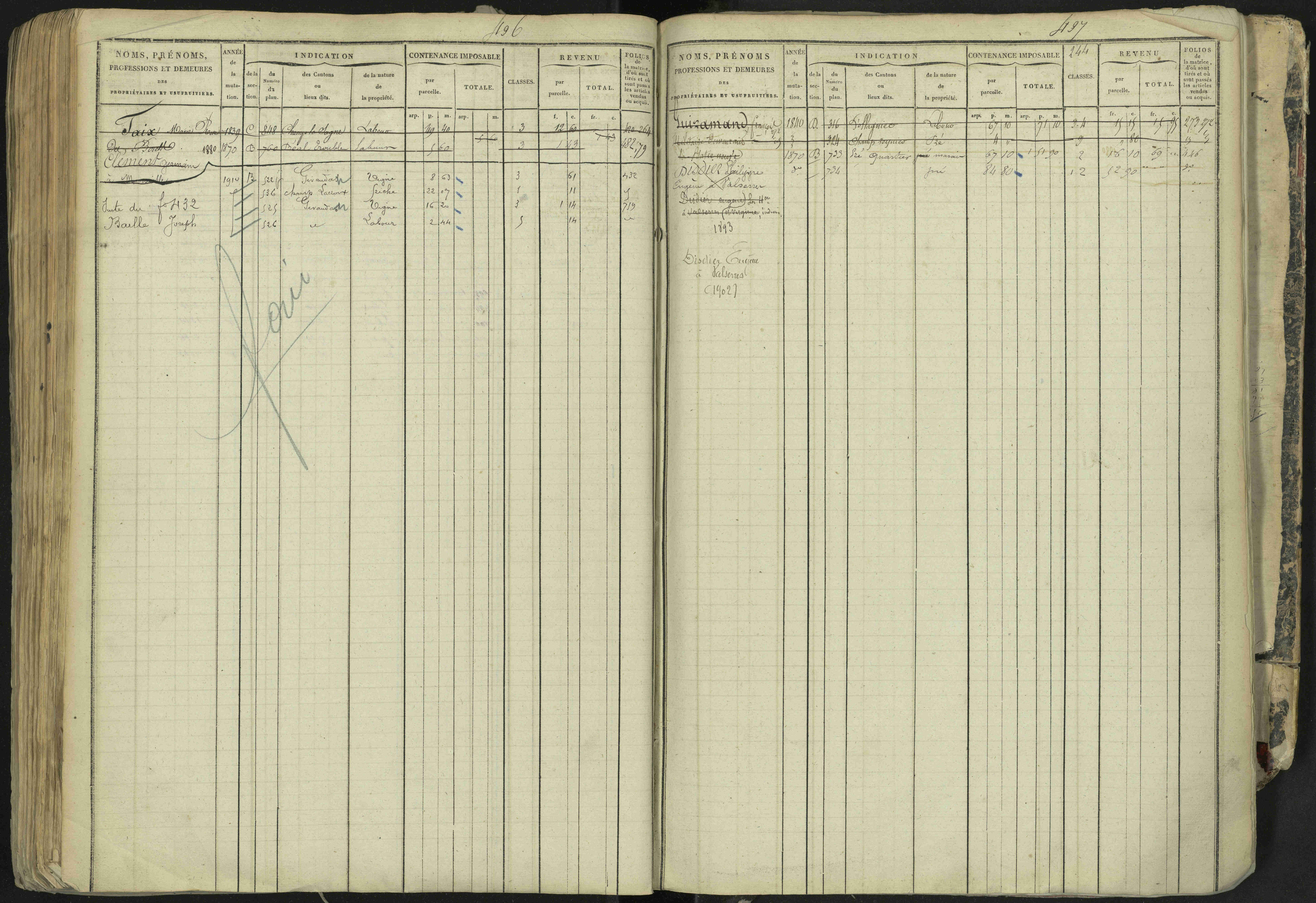 La Bâtie-Neuve - 3 P 237/1 - 3 P 237/1 - Matrice, folios 1-520. 