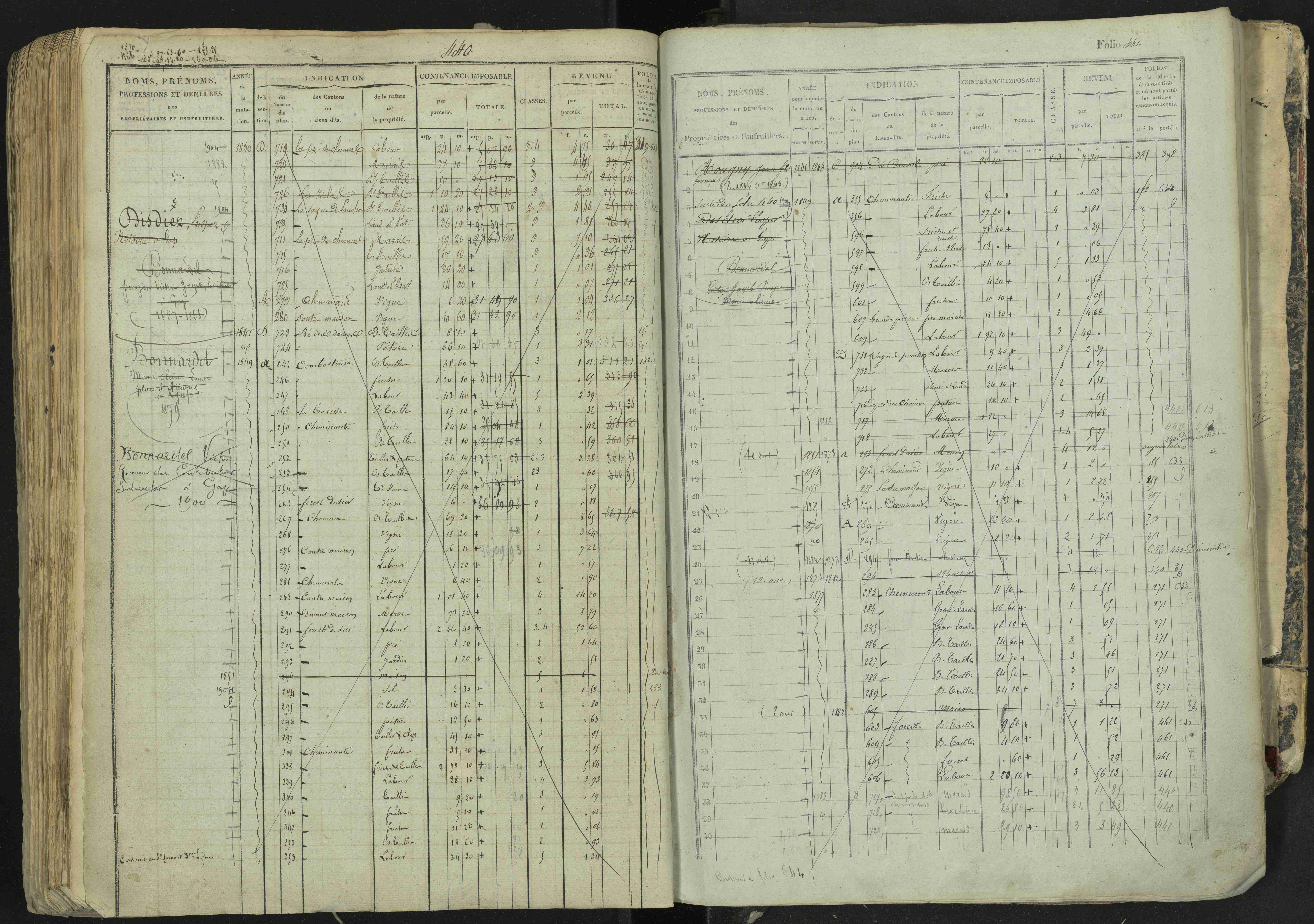 La Bâtie-Neuve - 3 P 237/1 - 3 P 237/1 - Matrice, folios 1-520. 