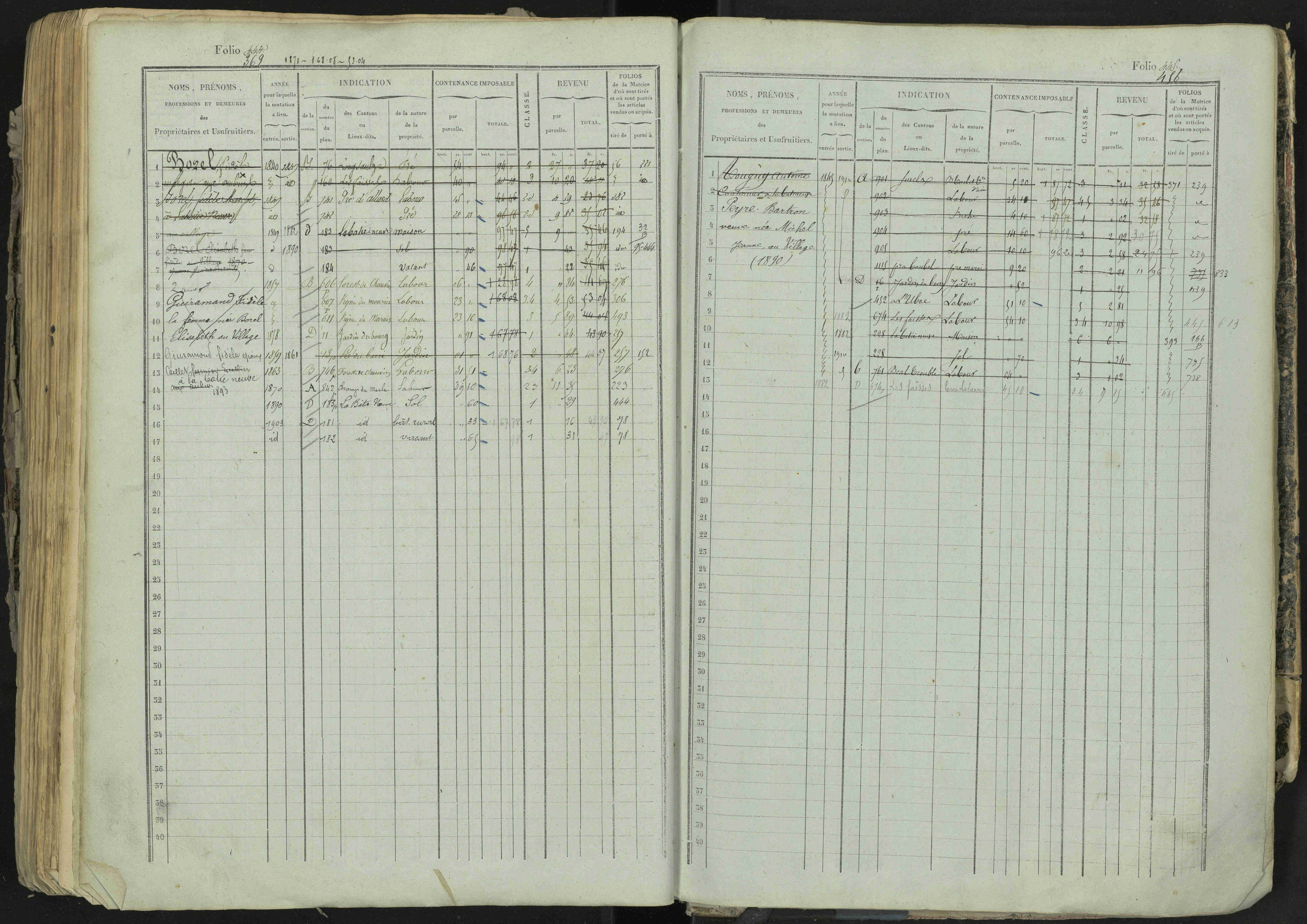 La Bâtie-Neuve - 3 P 237/1 - 3 P 237/1 - Matrice, folios 1-520. 