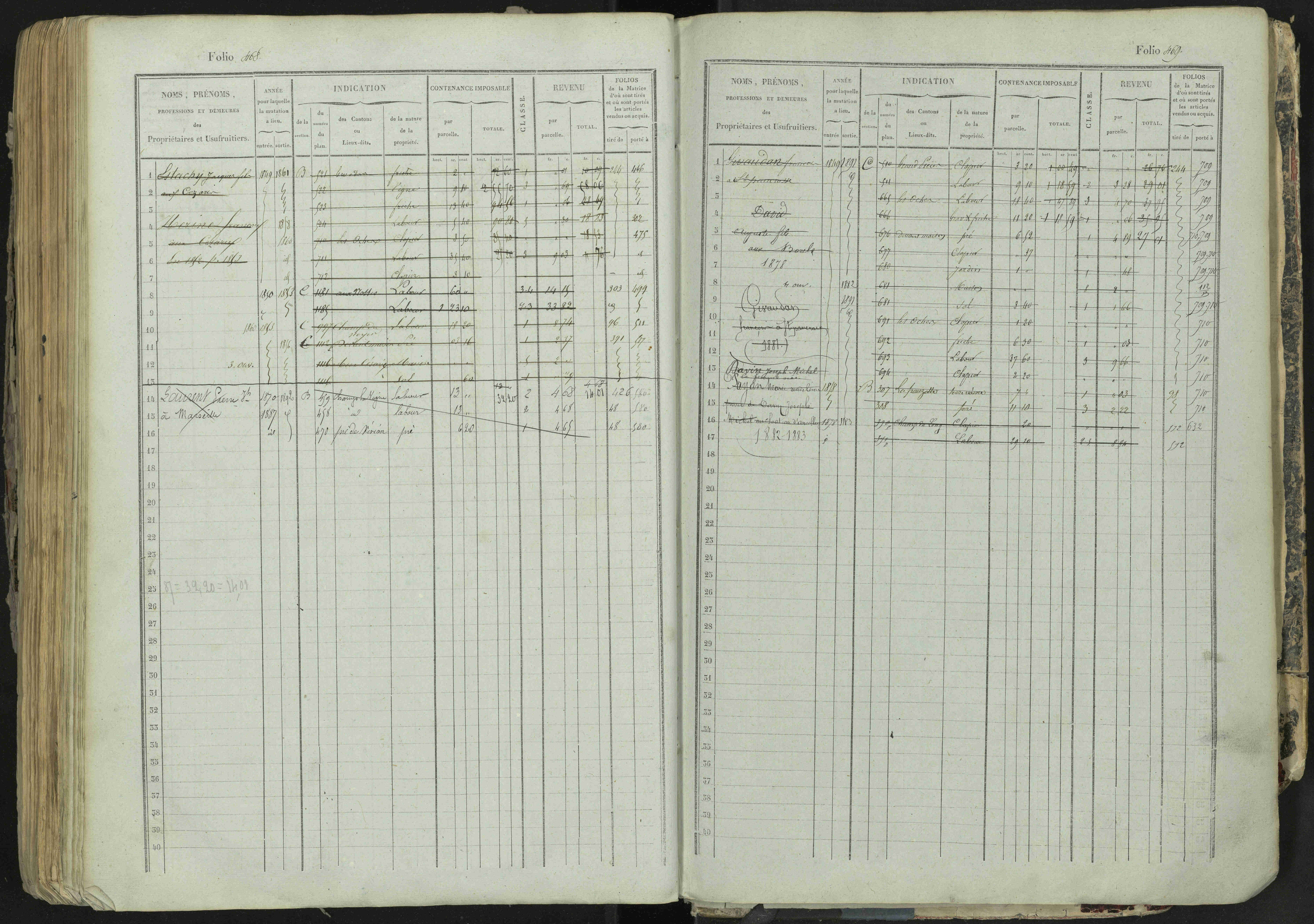 La Bâtie-Neuve - 3 P 237/1 - 3 P 237/1 - Matrice, folios 1-520. 