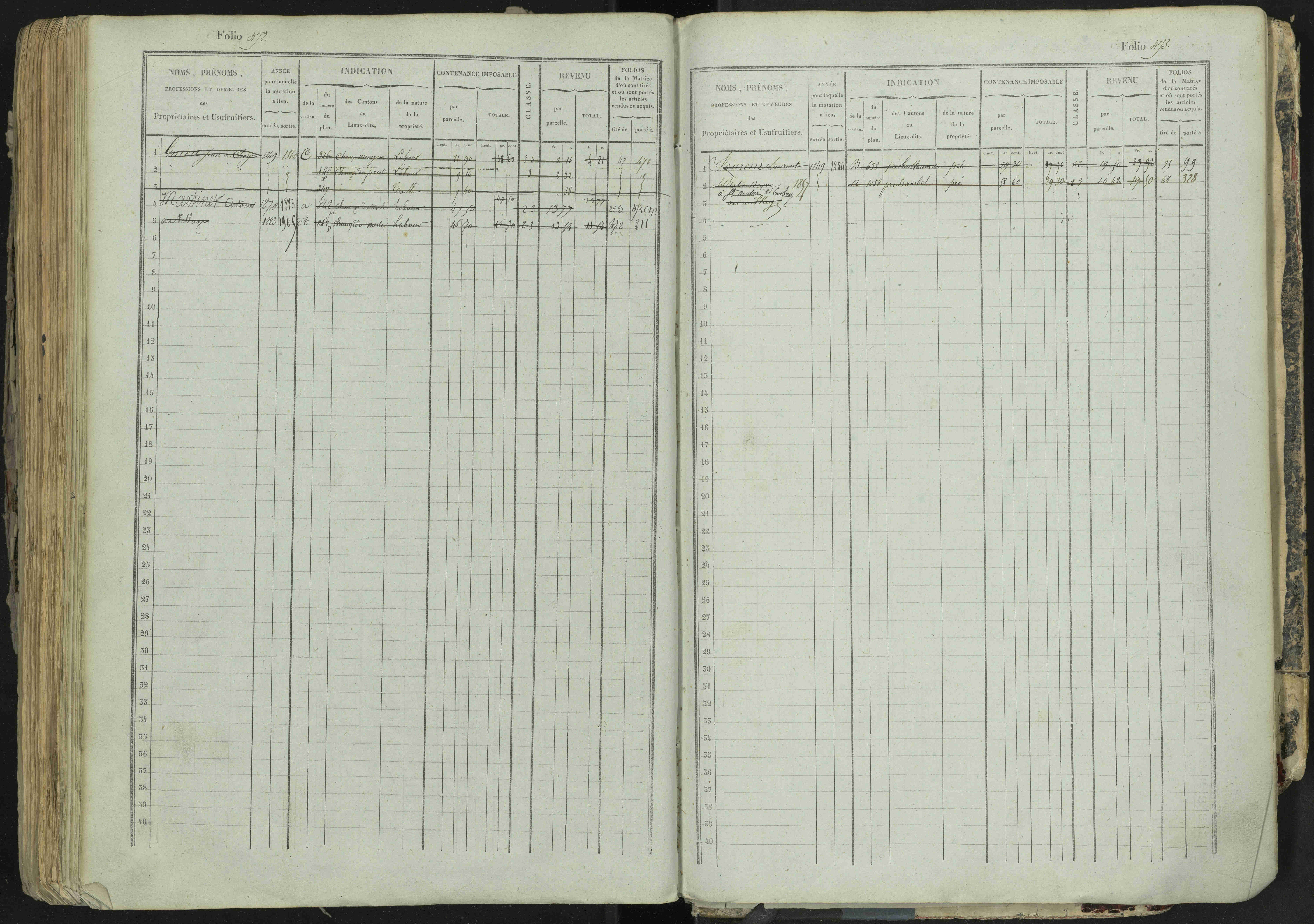 La Bâtie-Neuve - 3 P 237/1 - 3 P 237/1 - Matrice, folios 1-520. 
