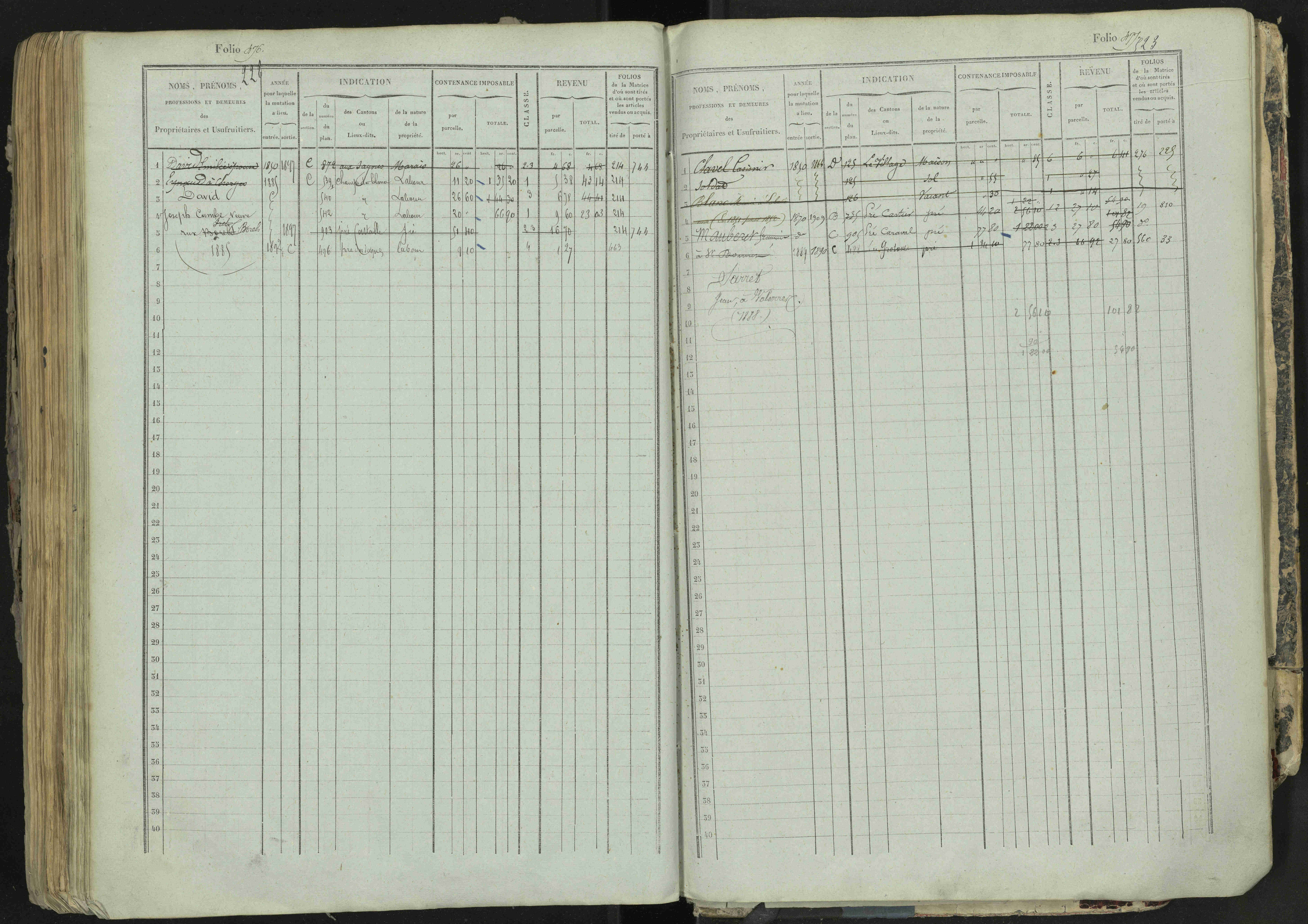 La Bâtie-Neuve - 3 P 237/1 - 3 P 237/1 - Matrice, folios 1-520. 