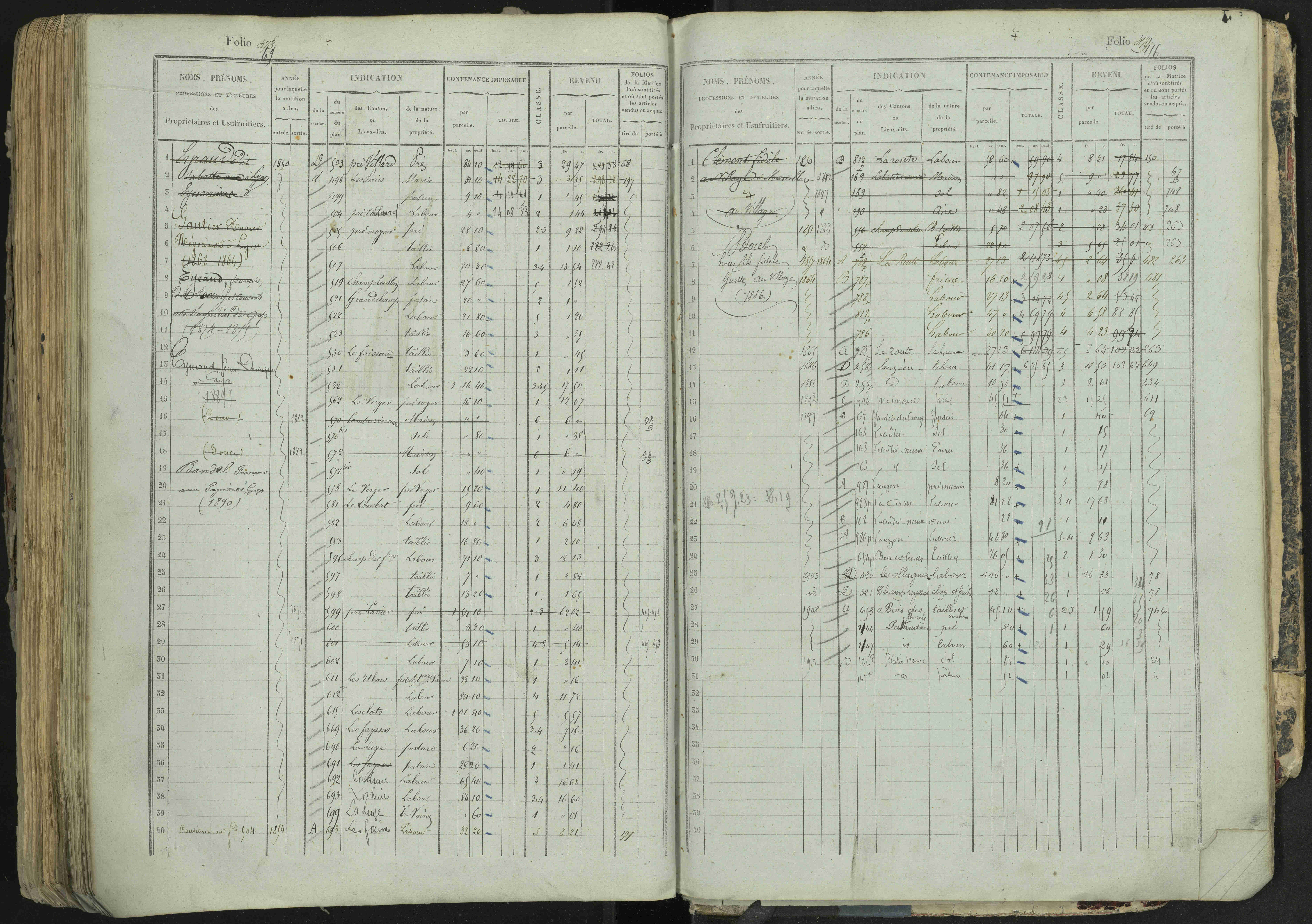 La Bâtie-Neuve - 3 P 237/1 - 3 P 237/1 - Matrice, folios 1-520. 