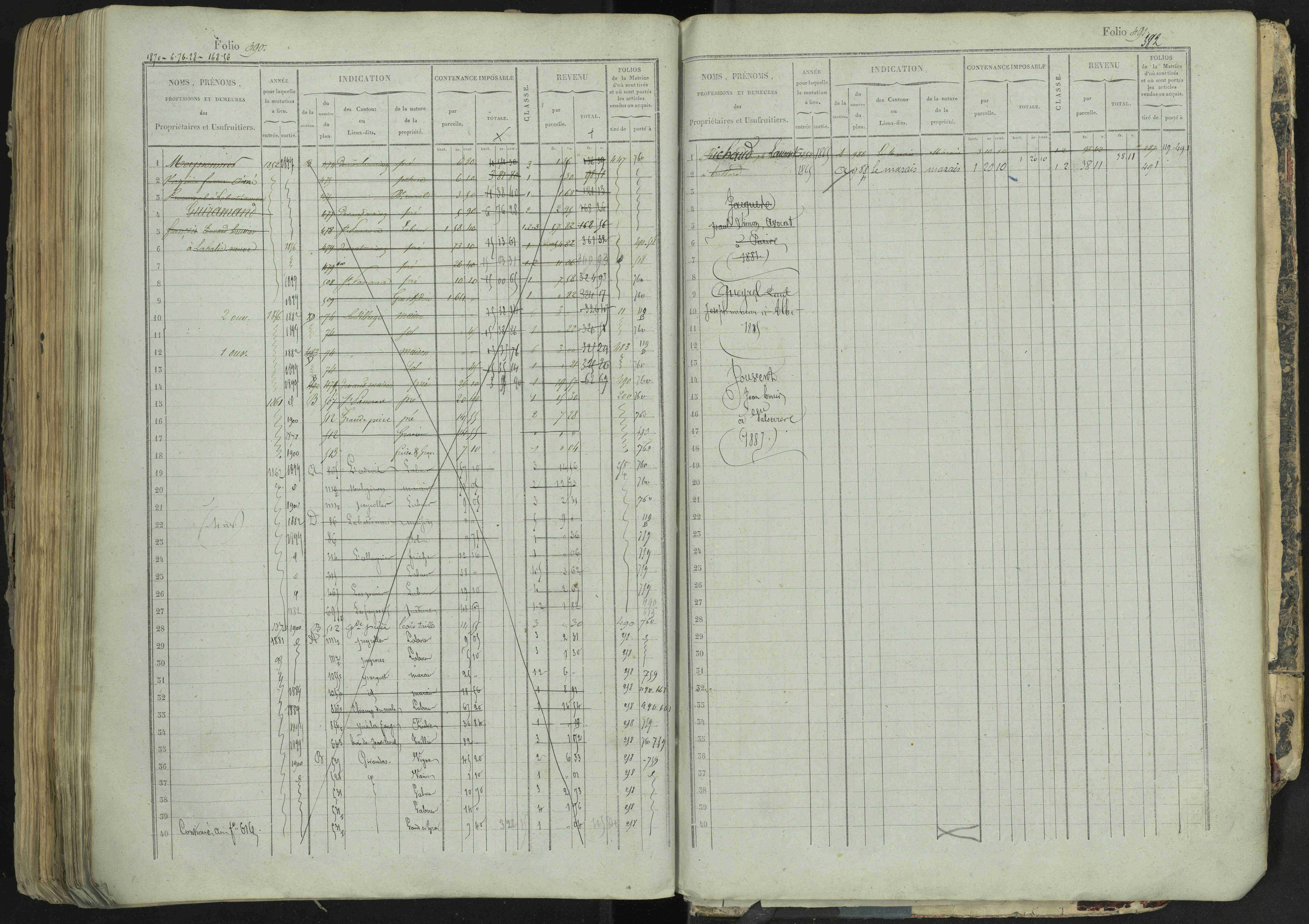 La Bâtie-Neuve - 3 P 237/1 - 3 P 237/1 - Matrice, folios 1-520. 