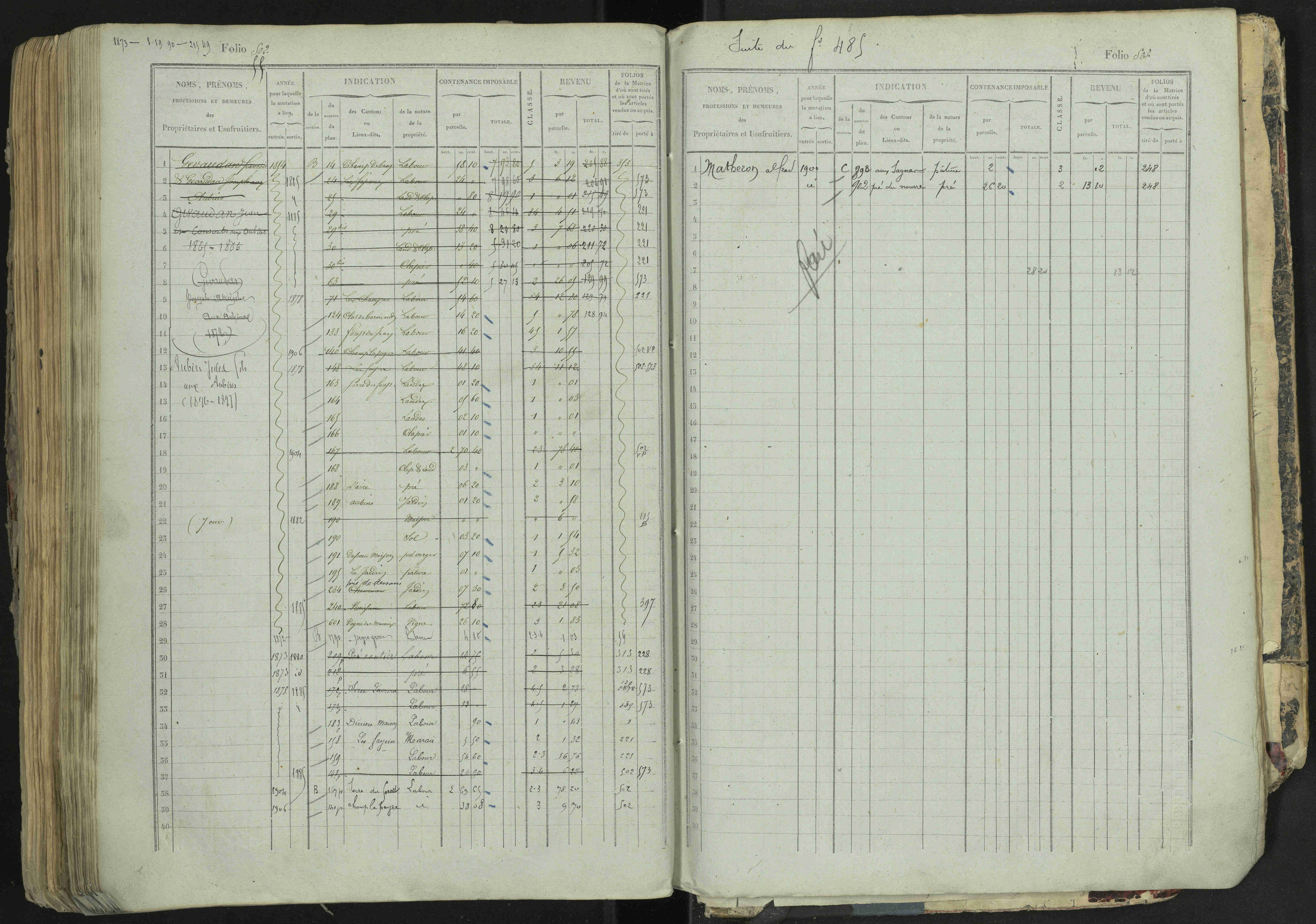 La Bâtie-Neuve - 3 P 237/1 - 3 P 237/1 - Matrice, folios 1-520. 