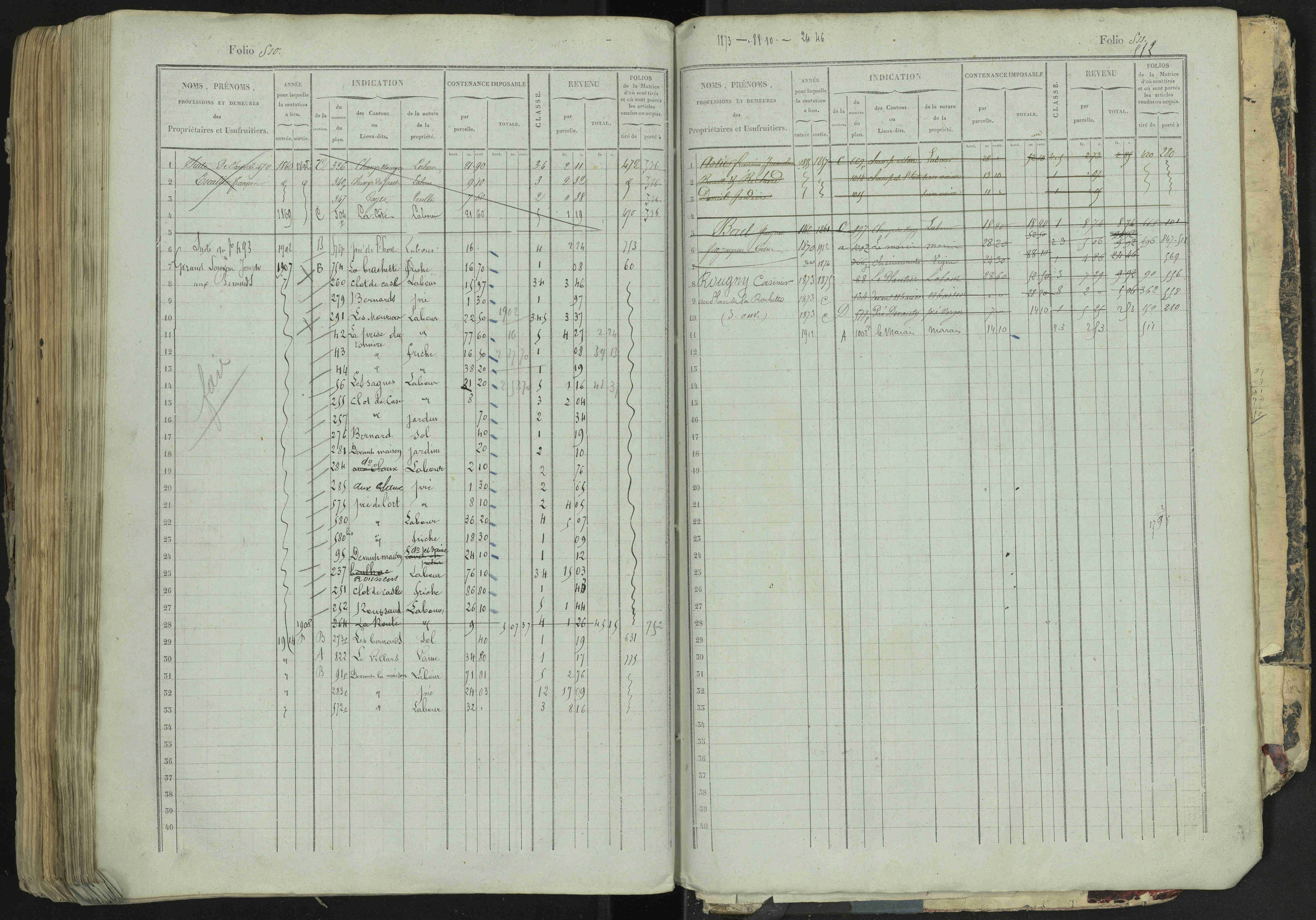 La Bâtie-Neuve - 3 P 237/1 - 3 P 237/1 - Matrice, folios 1-520. 