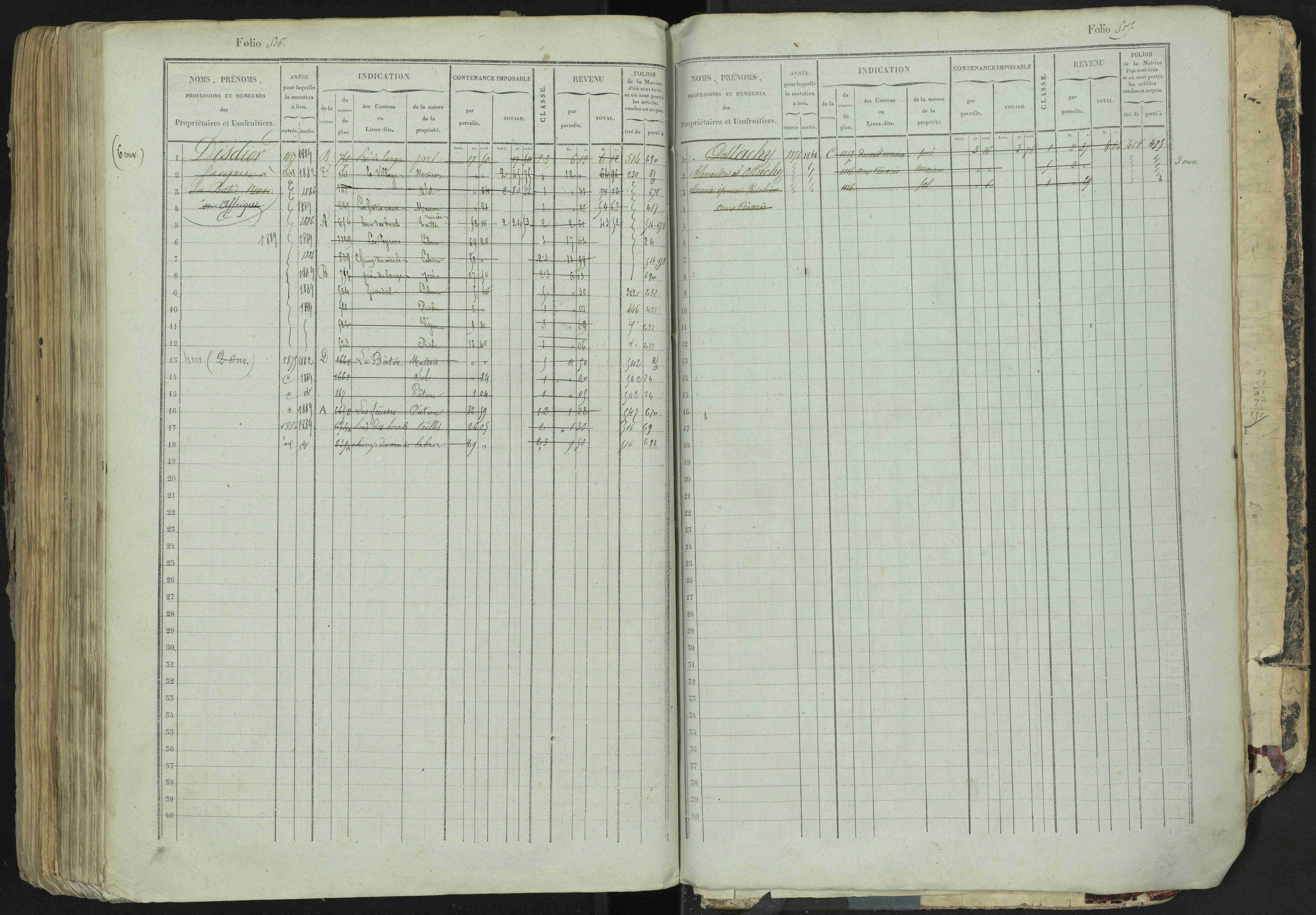 La Bâtie-Neuve - 3 P 237/1 - 3 P 237/1 - Matrice, folios 1-520. 