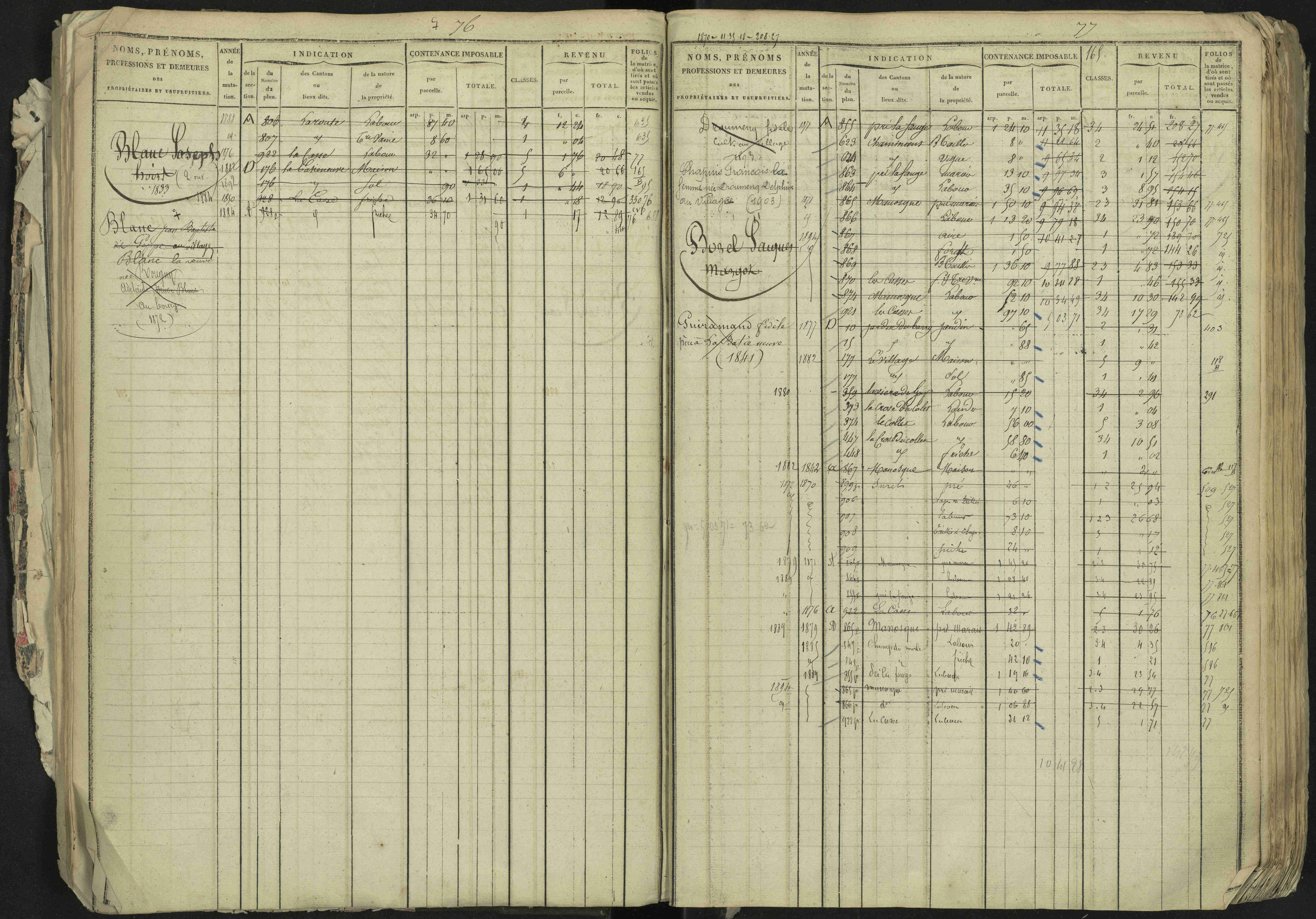 La Bâtie-Neuve - 3 P 237/1 - 3 P 237/1 - Matrice, folios 1-520. 
