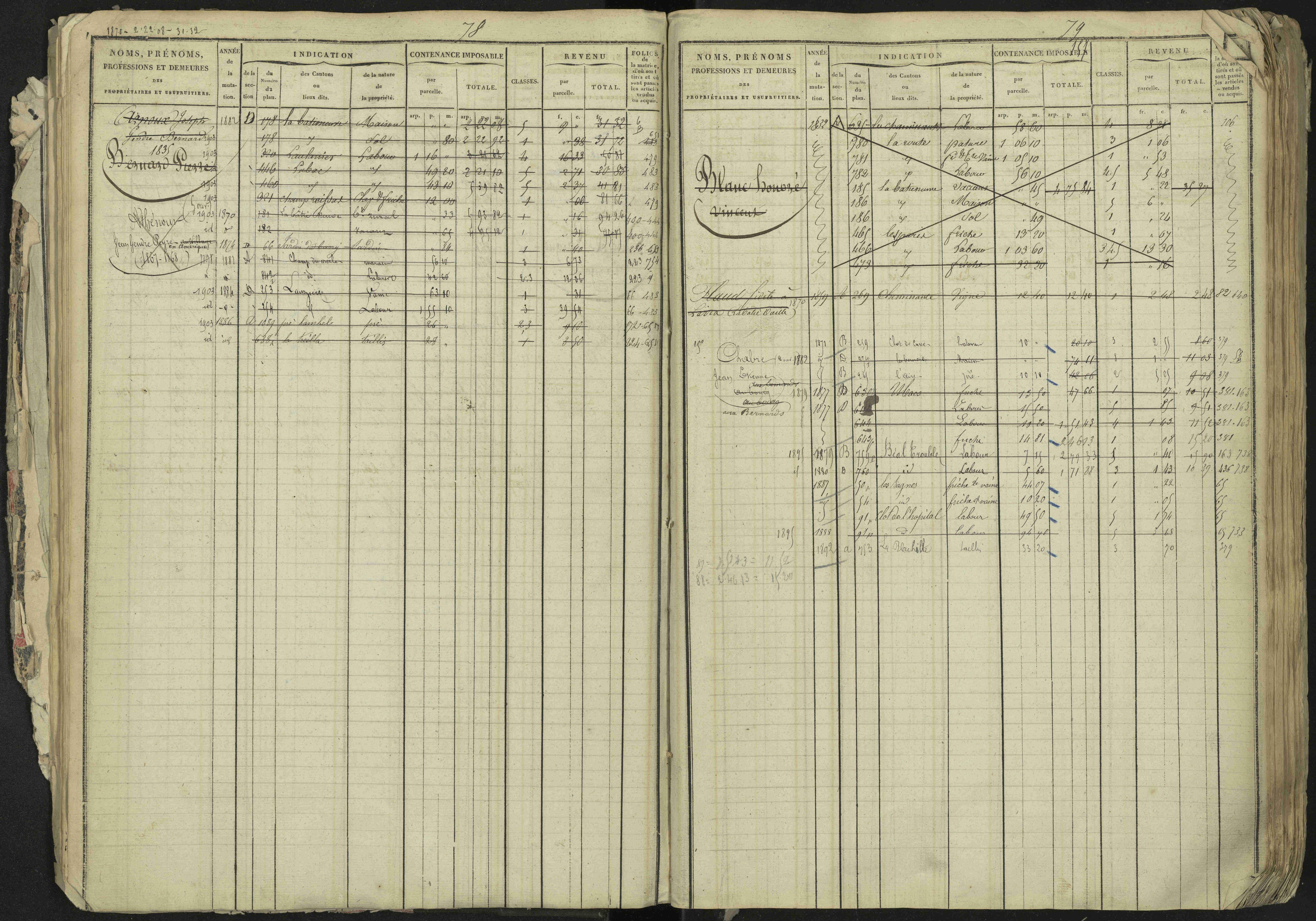 La Bâtie-Neuve - 3 P 237/1 - 3 P 237/1 - Matrice, folios 1-520. 