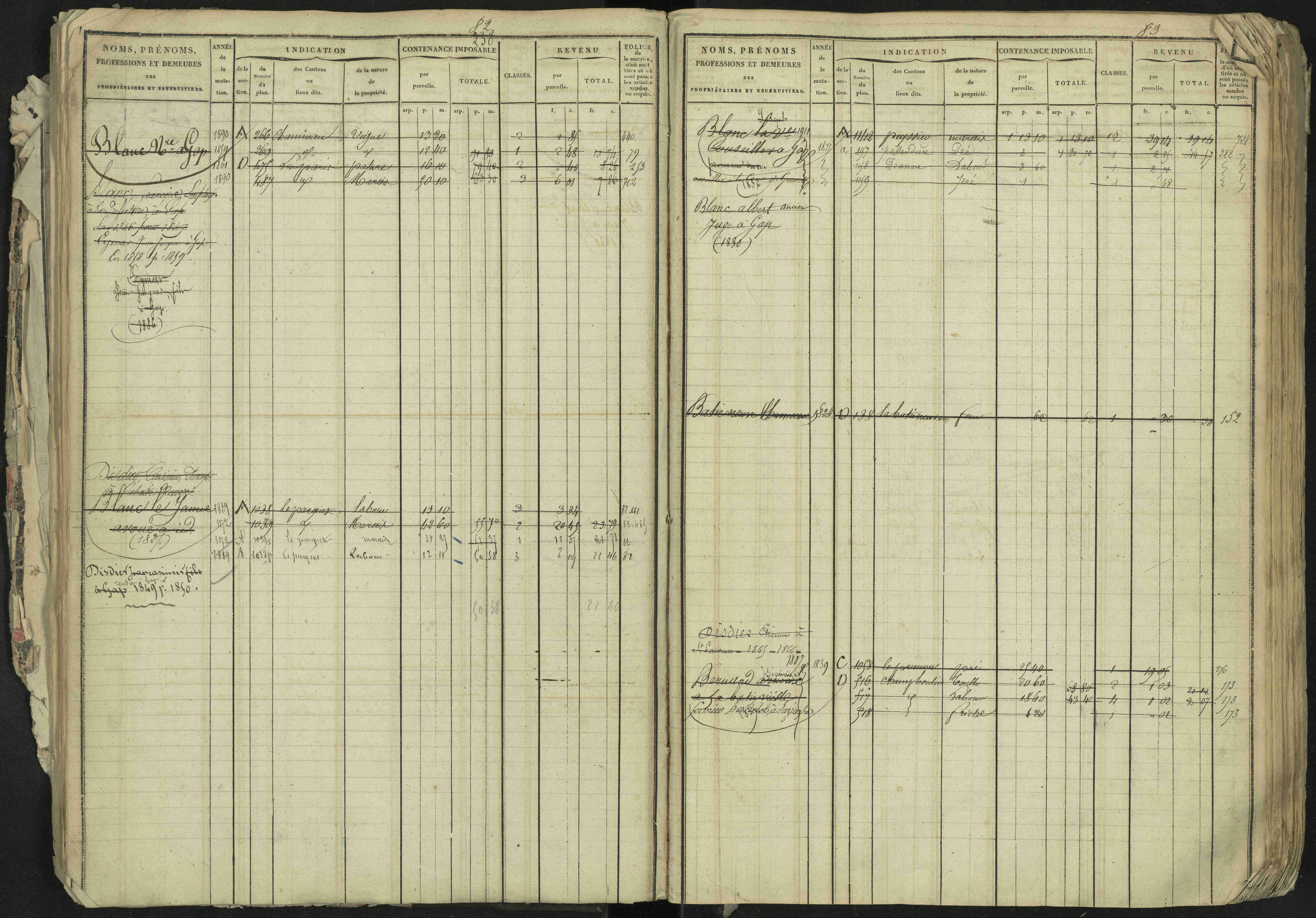 La Bâtie-Neuve - 3 P 237/1 - 3 P 237/1 - Matrice, folios 1-520. 