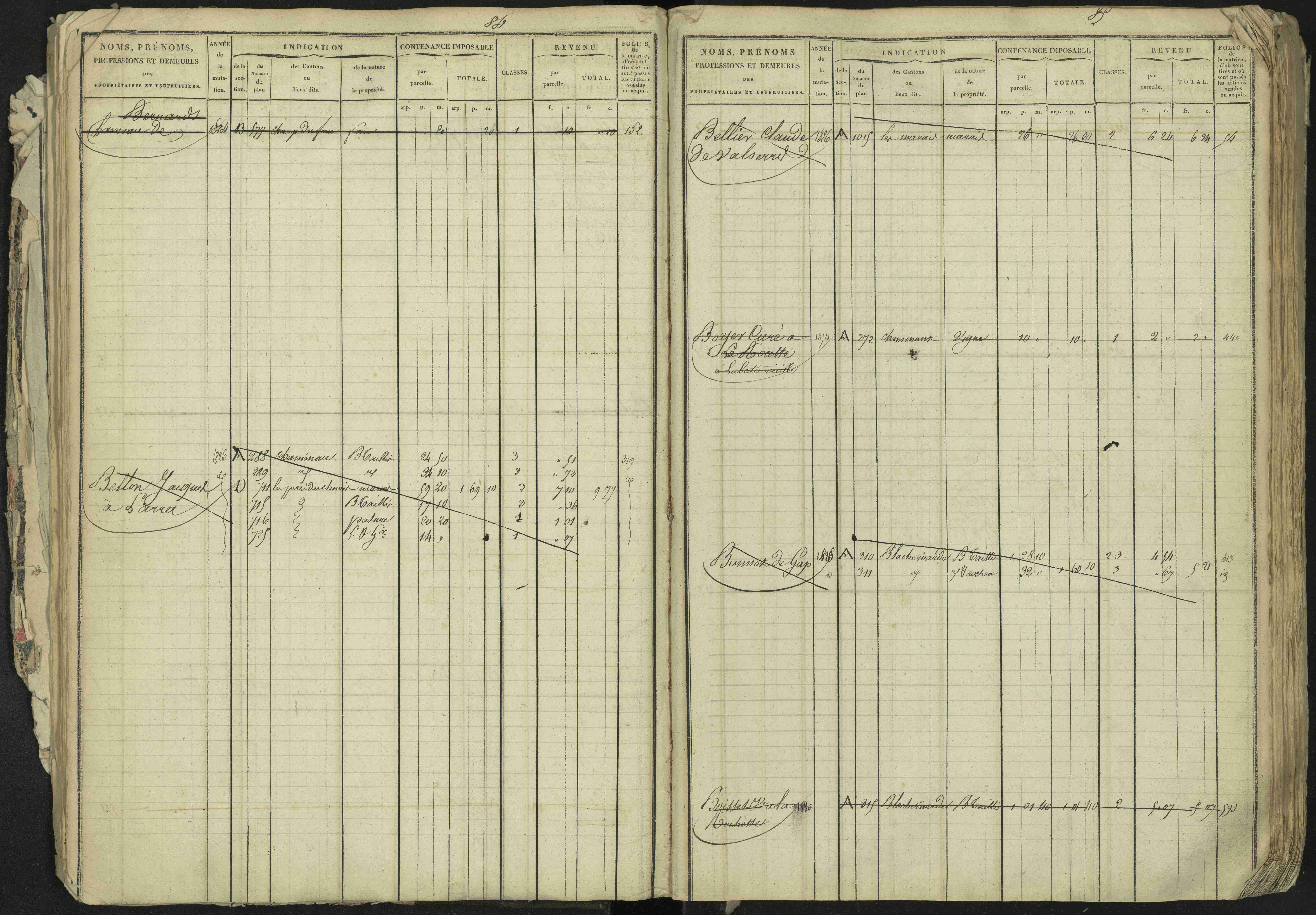 La Bâtie-Neuve - 3 P 237/1 - 3 P 237/1 - Matrice, folios 1-520. 