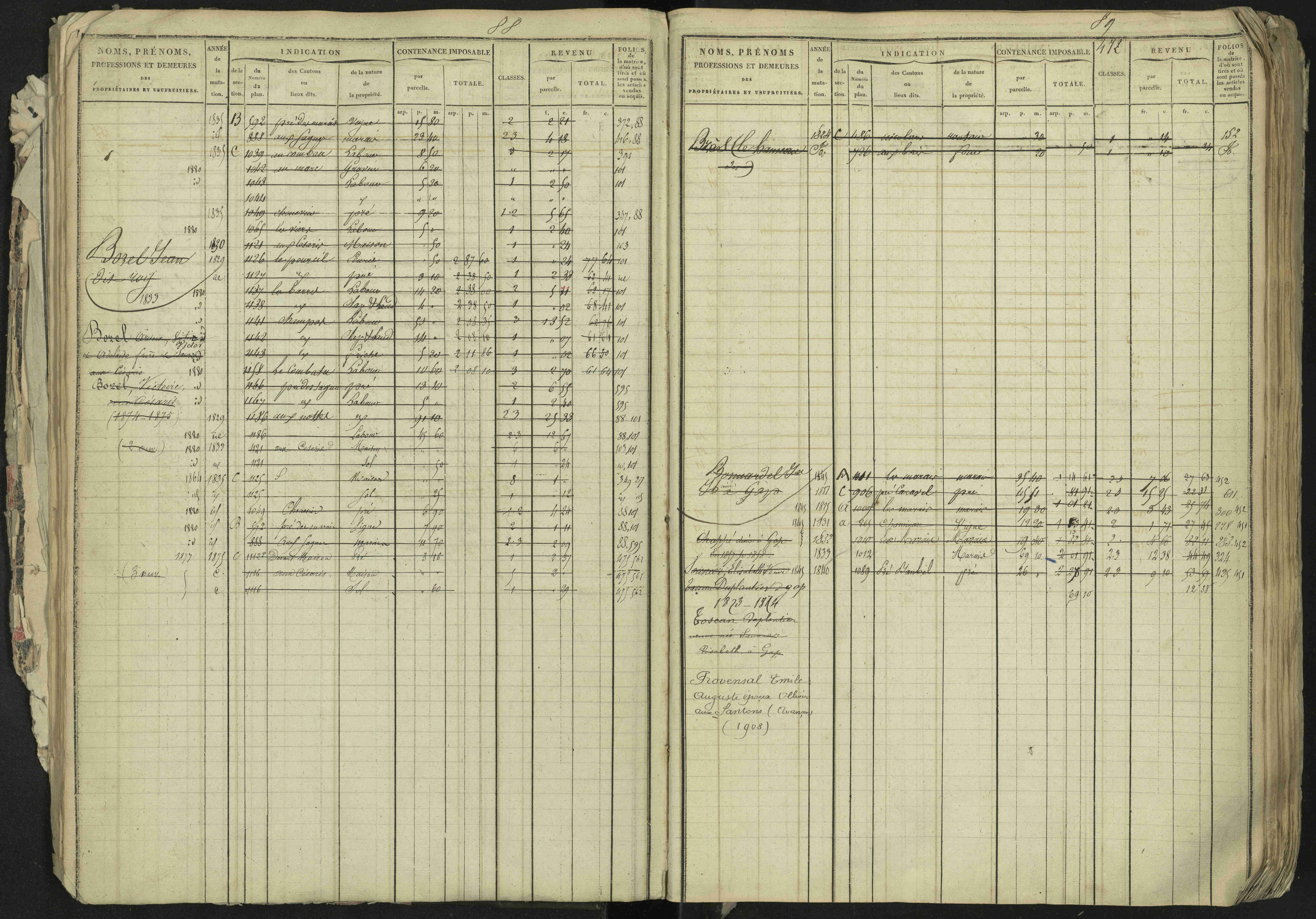 La Bâtie-Neuve - 3 P 237/1 - 3 P 237/1 - Matrice, folios 1-520. 