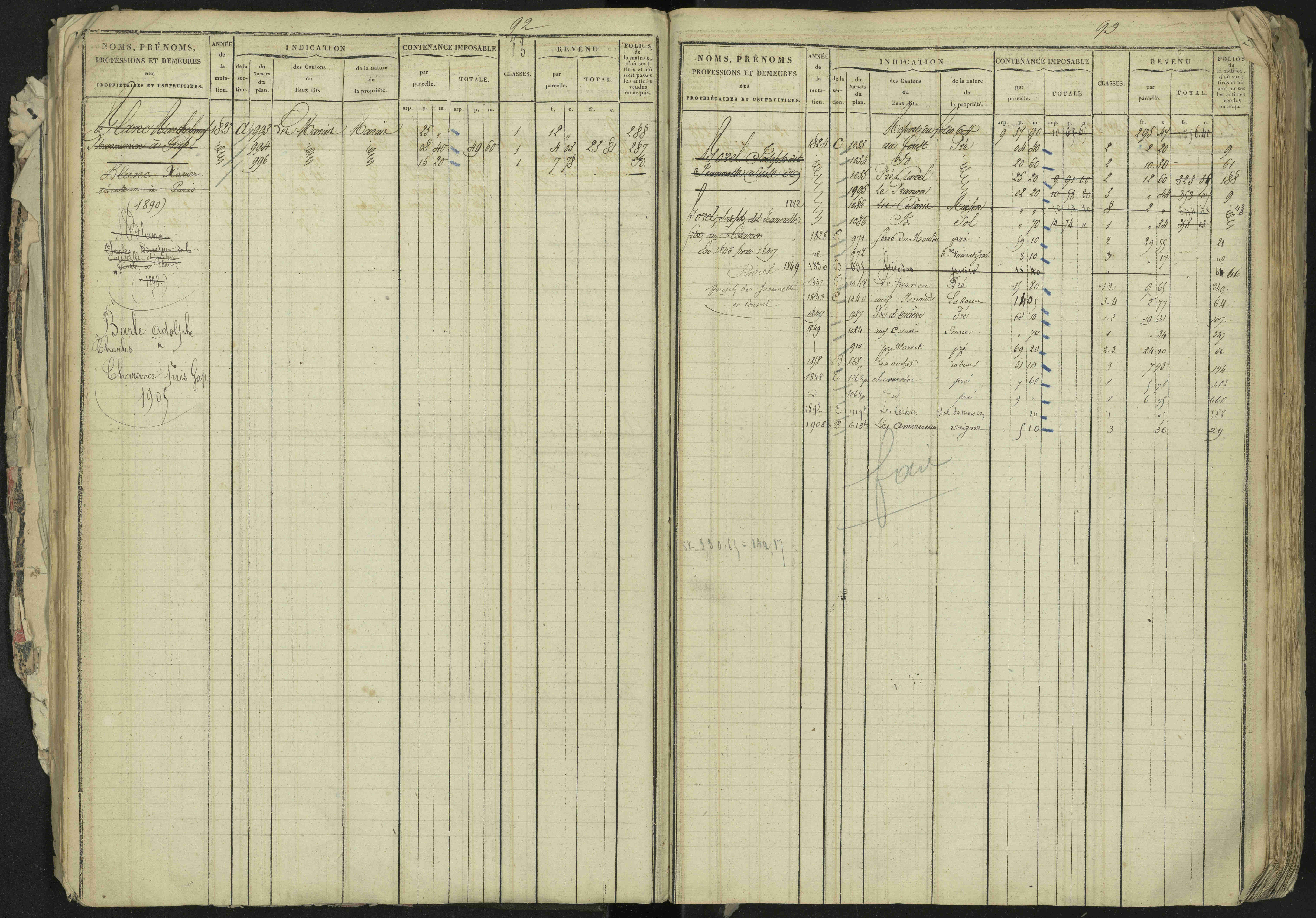 La Bâtie-Neuve - 3 P 237/1 - 3 P 237/1 - Matrice, folios 1-520. 
