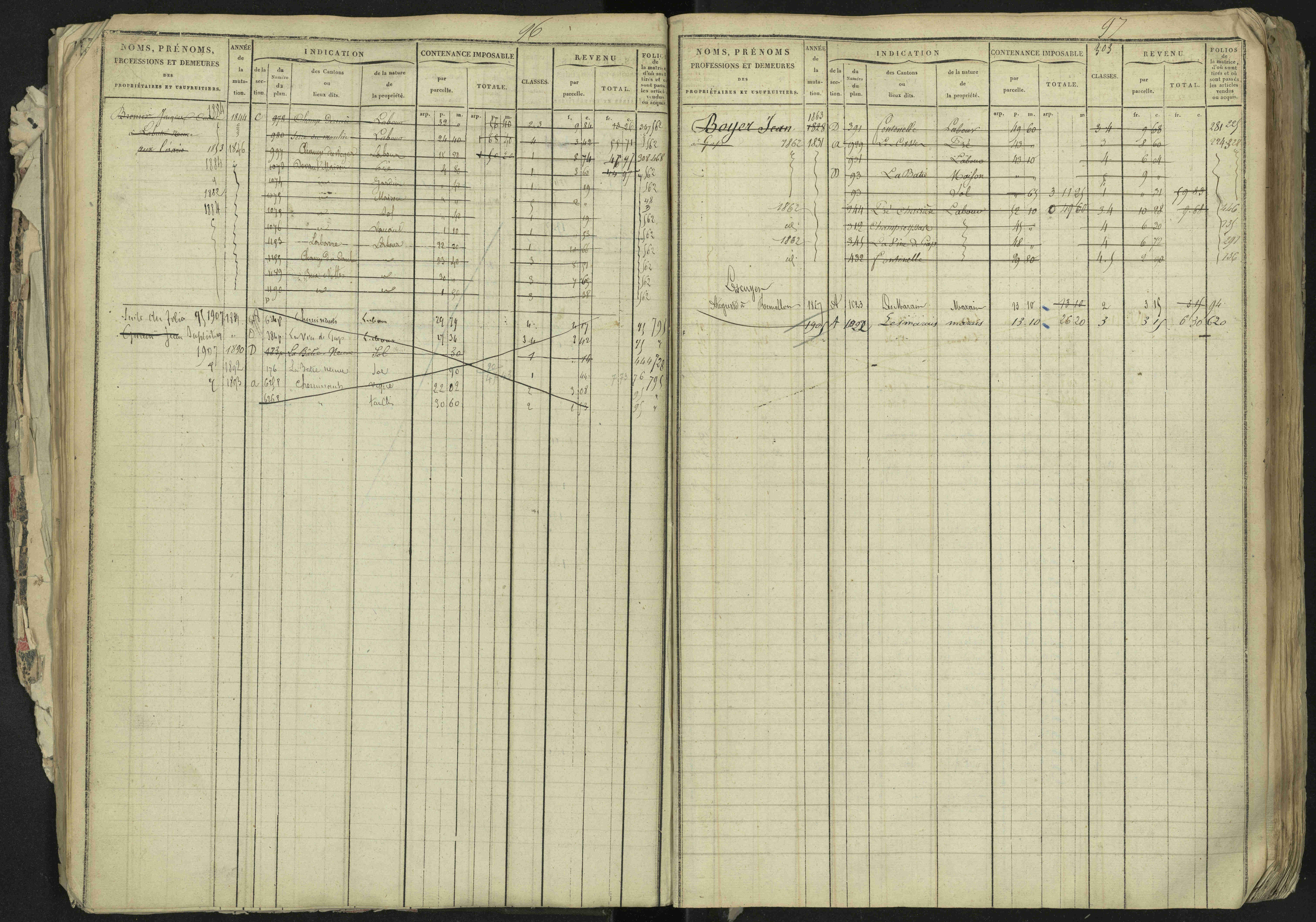 La Bâtie-Neuve - 3 P 237/1 - 3 P 237/1 - Matrice, folios 1-520. 