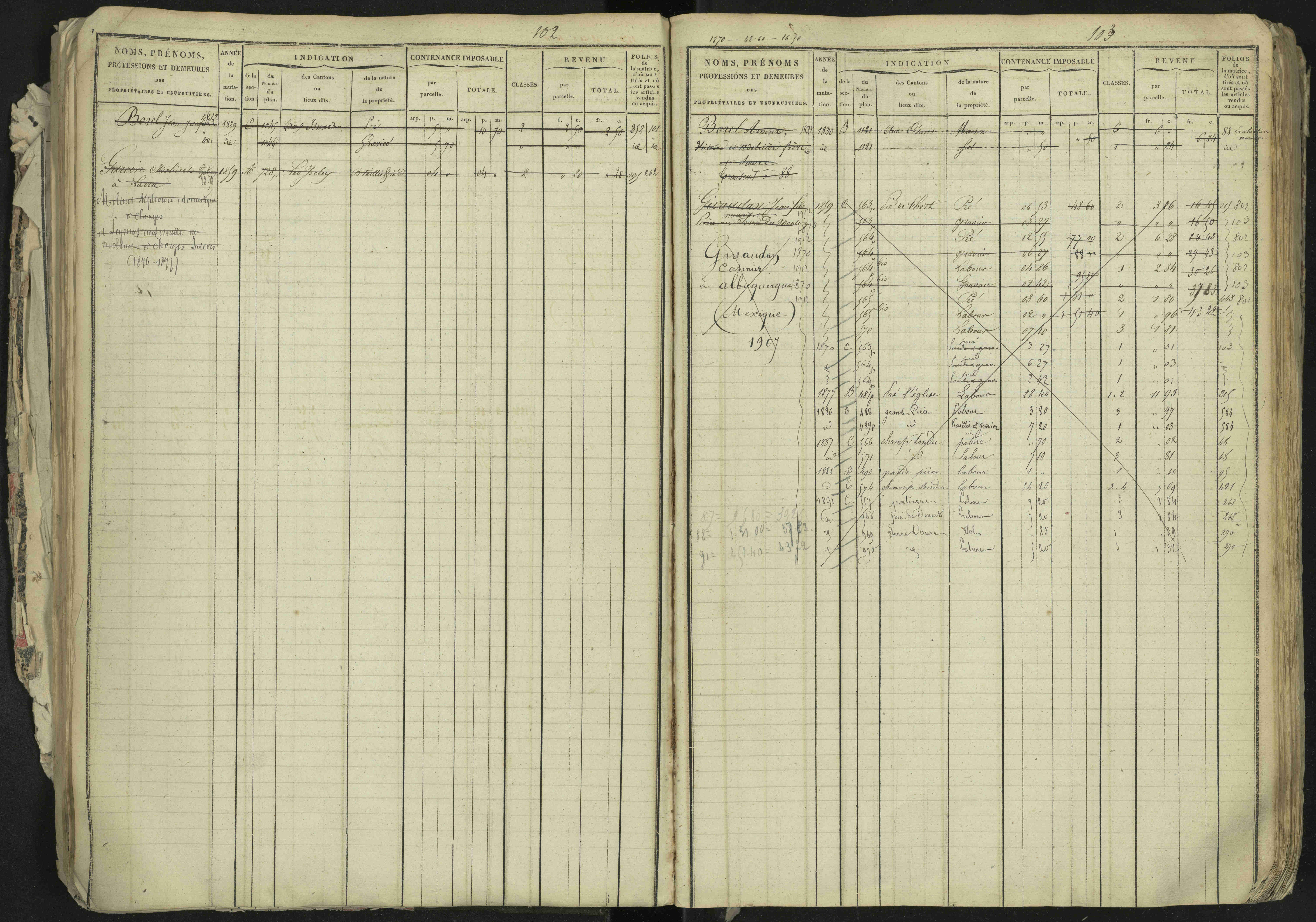 La Bâtie-Neuve - 3 P 237/1 - 3 P 237/1 - Matrice, folios 1-520. 