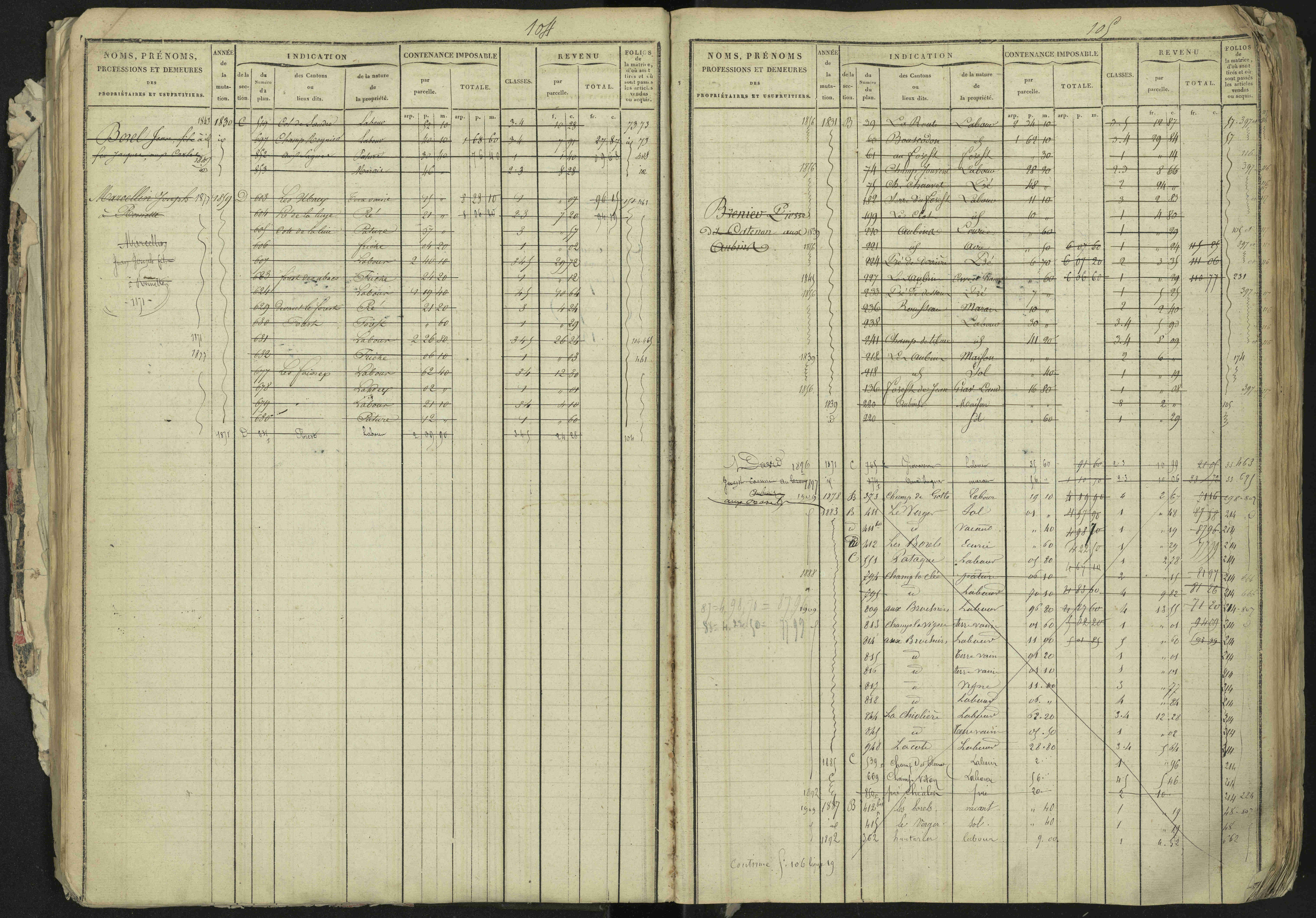 La Bâtie-Neuve - 3 P 237/1 - 3 P 237/1 - Matrice, folios 1-520. 