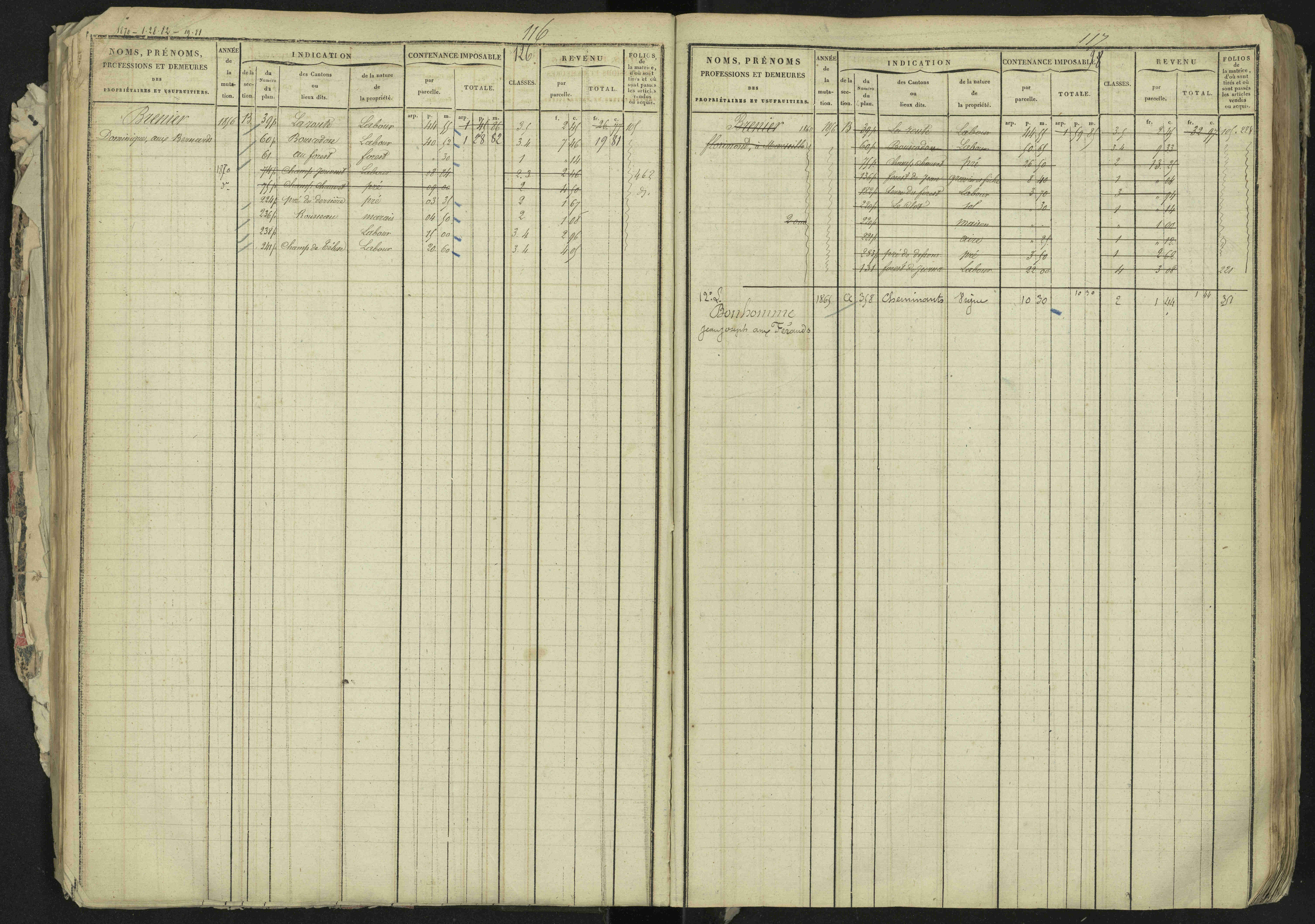 La Bâtie-Neuve - 3 P 237/1 - 3 P 237/1 - Matrice, folios 1-520. 