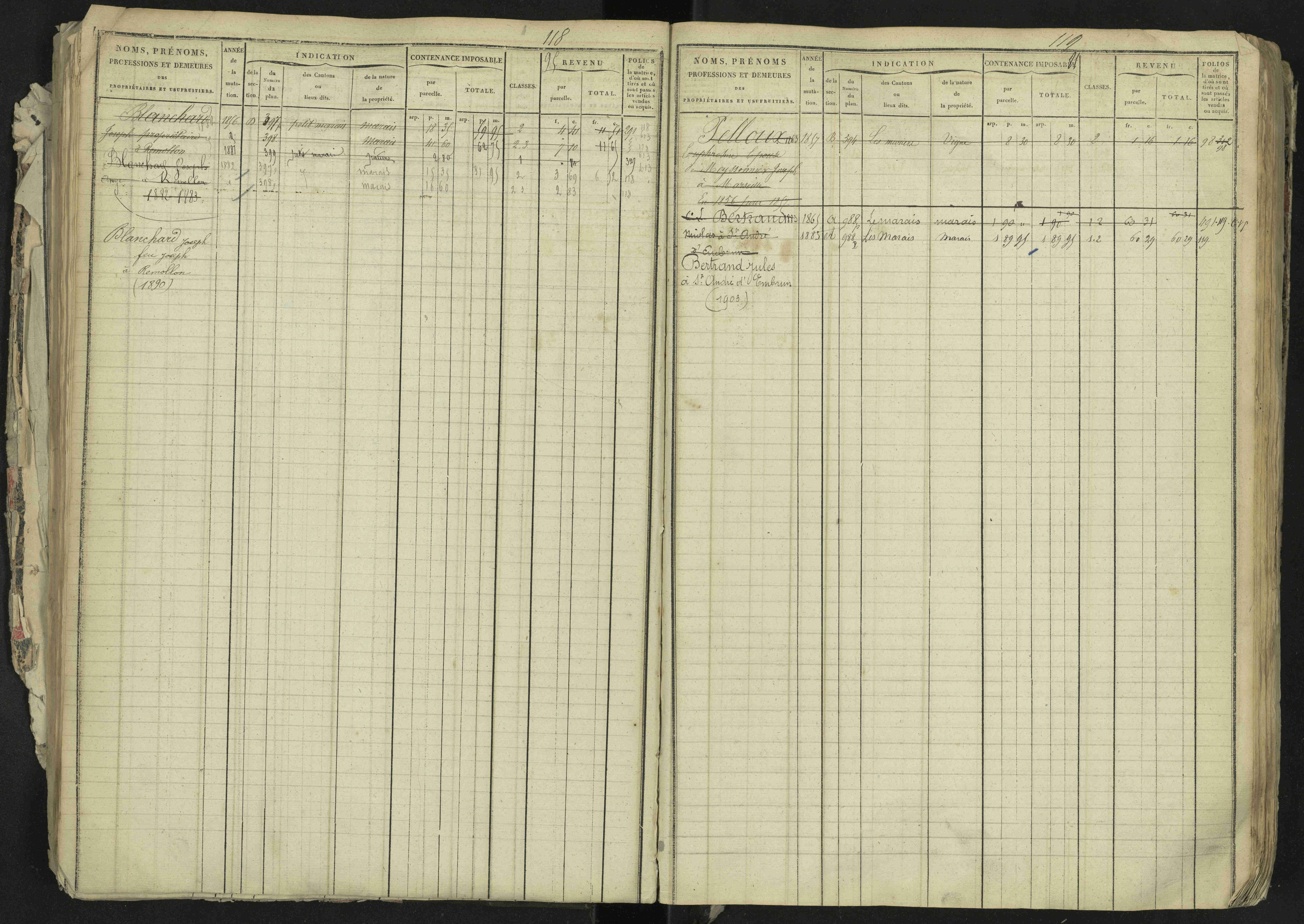 La Bâtie-Neuve - 3 P 237/1 - 3 P 237/1 - Matrice, folios 1-520. 