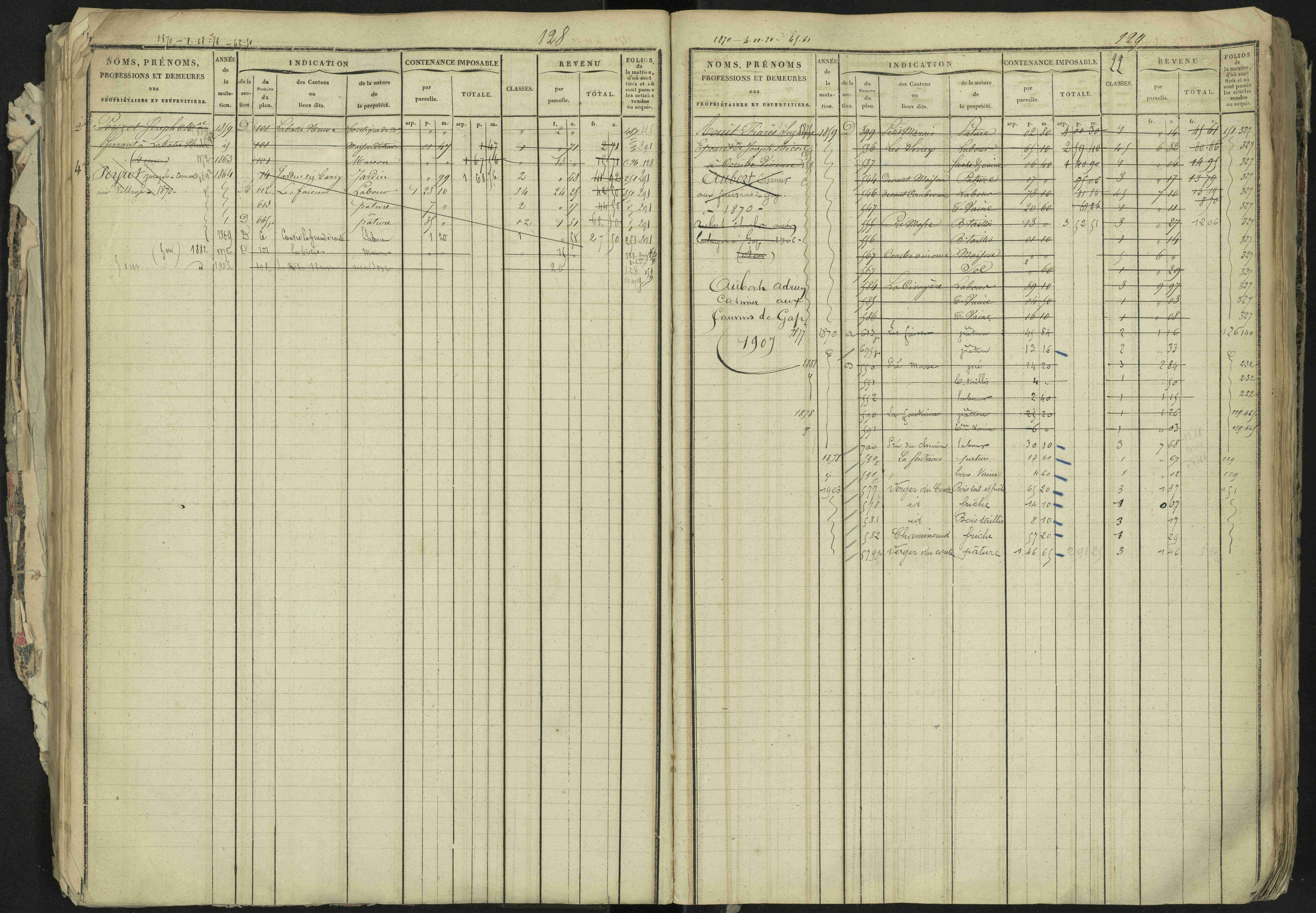 La Bâtie-Neuve - 3 P 237/1 - 3 P 237/1 - Matrice, folios 1-520. 