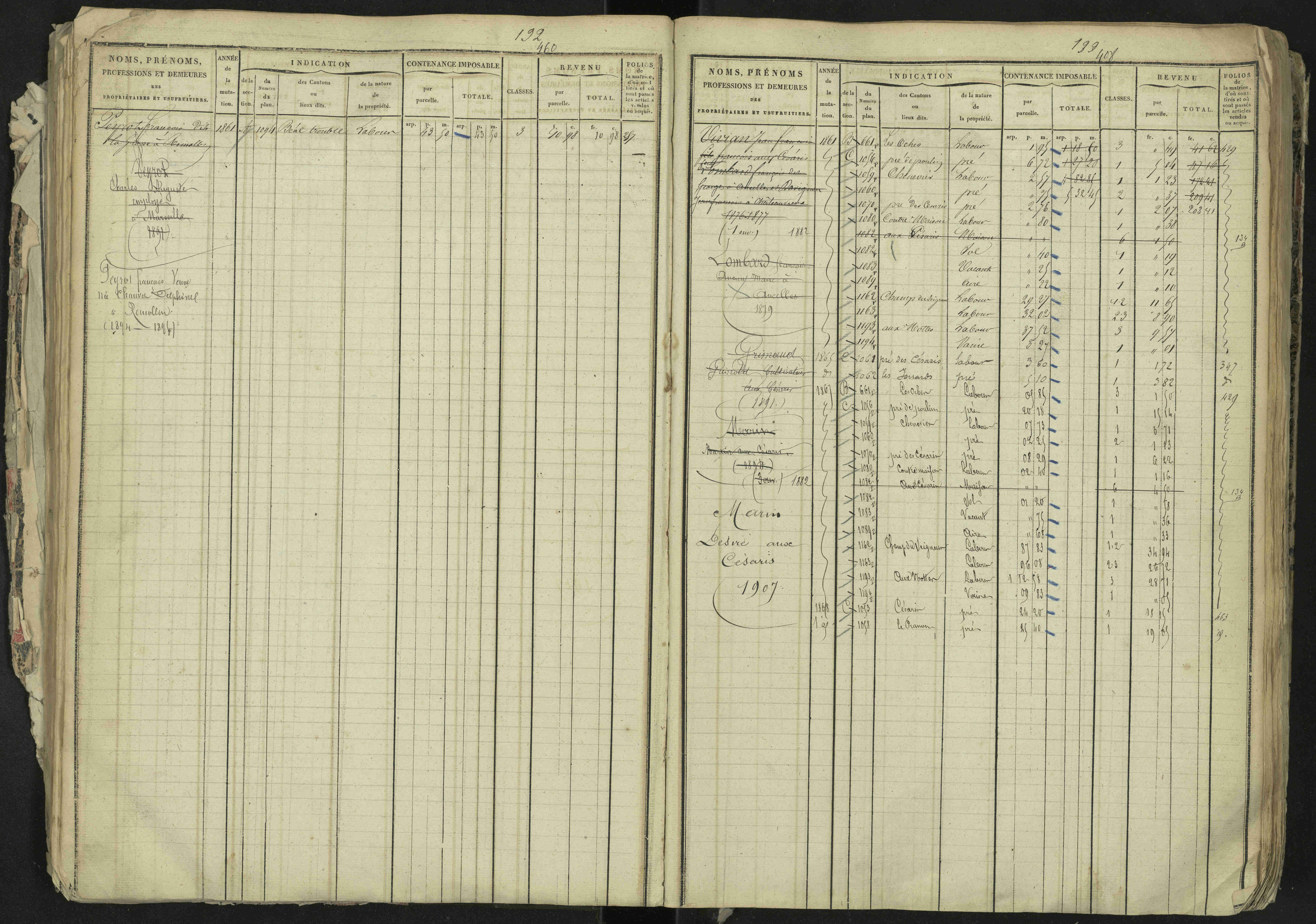 La Bâtie-Neuve - 3 P 237/1 - 3 P 237/1 - Matrice, folios 1-520. 