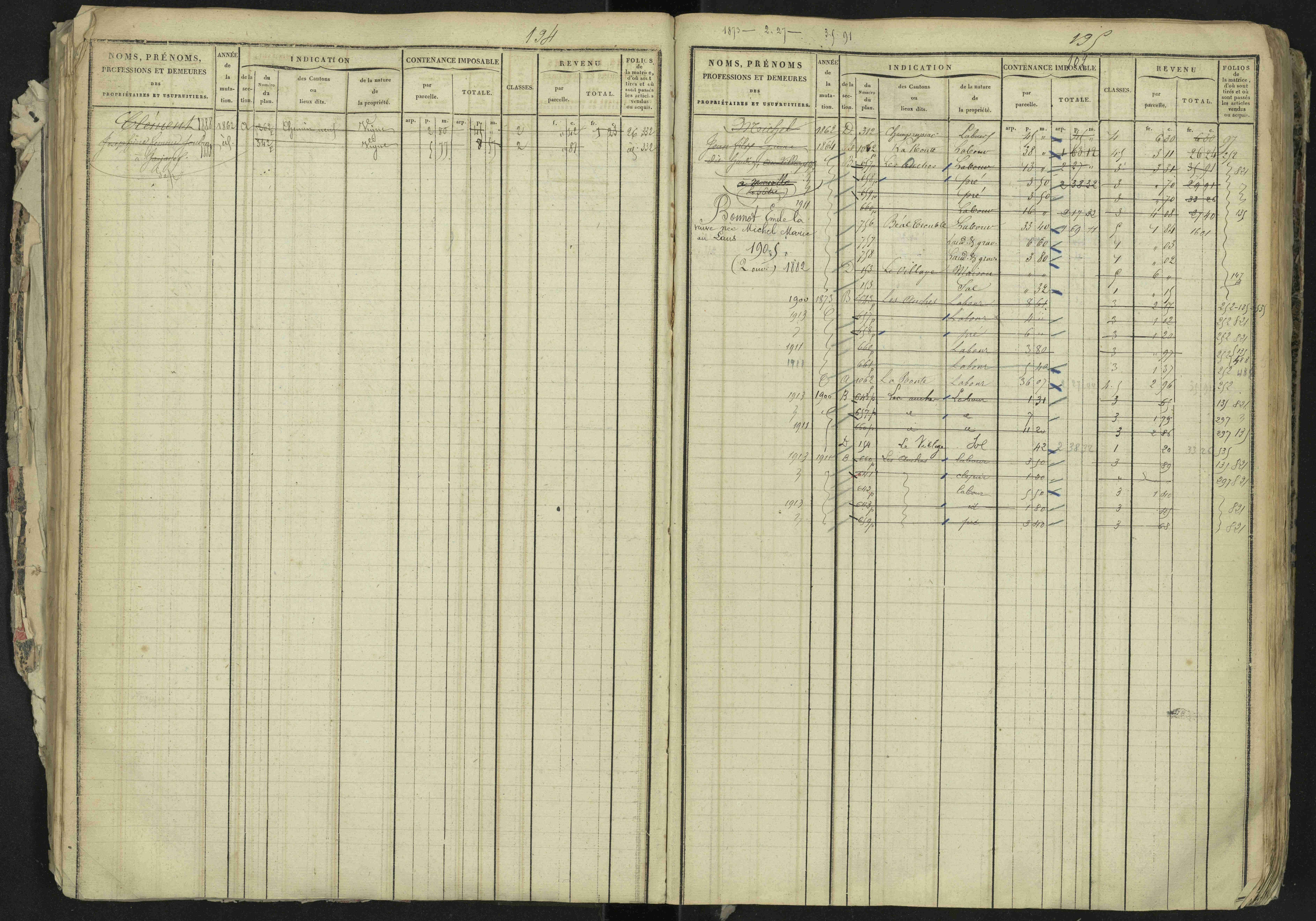 La Bâtie-Neuve - 3 P 237/1 - 3 P 237/1 - Matrice, folios 1-520. 