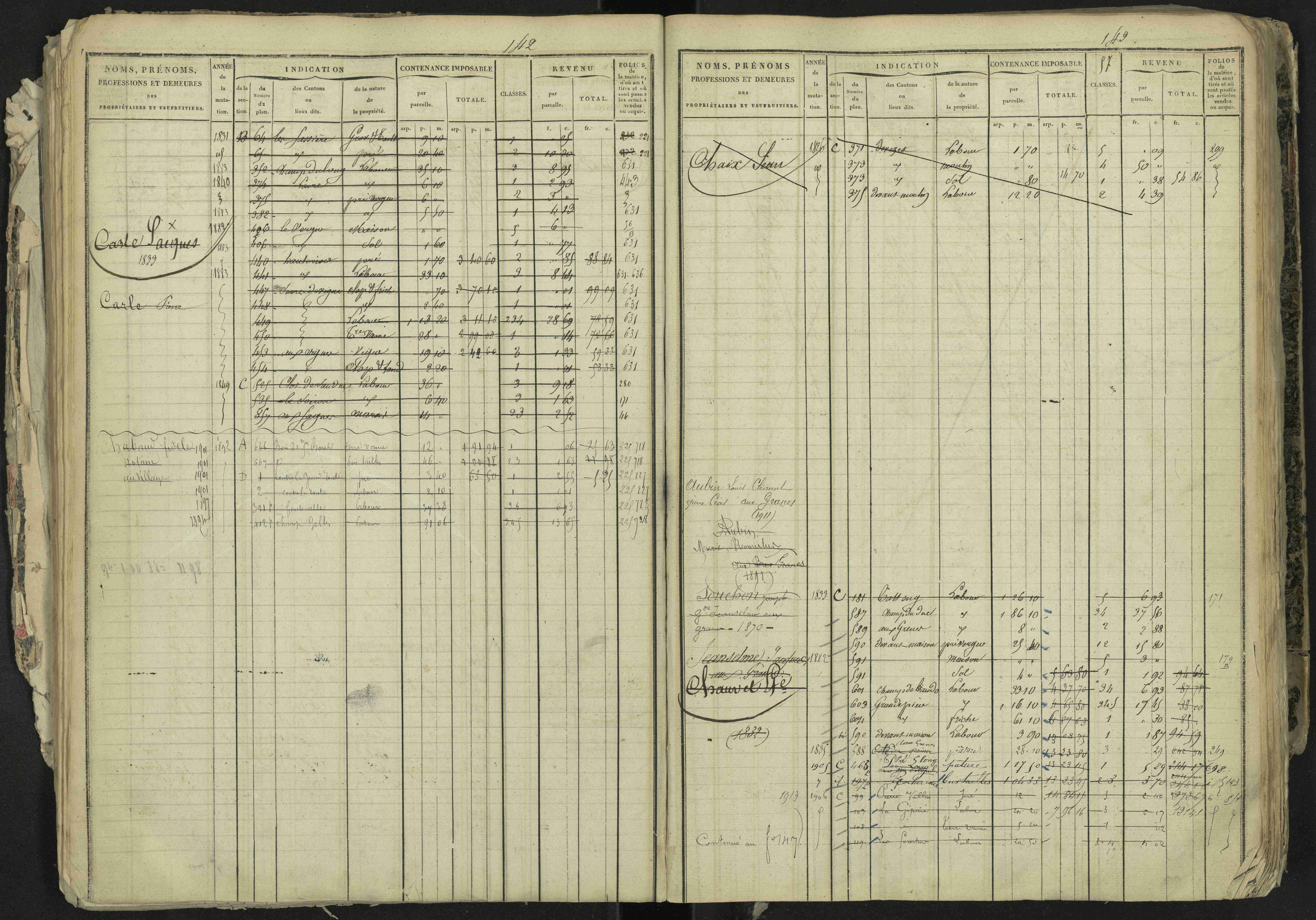 La Bâtie-Neuve - 3 P 237/1 - 3 P 237/1 - Matrice, folios 1-520. 