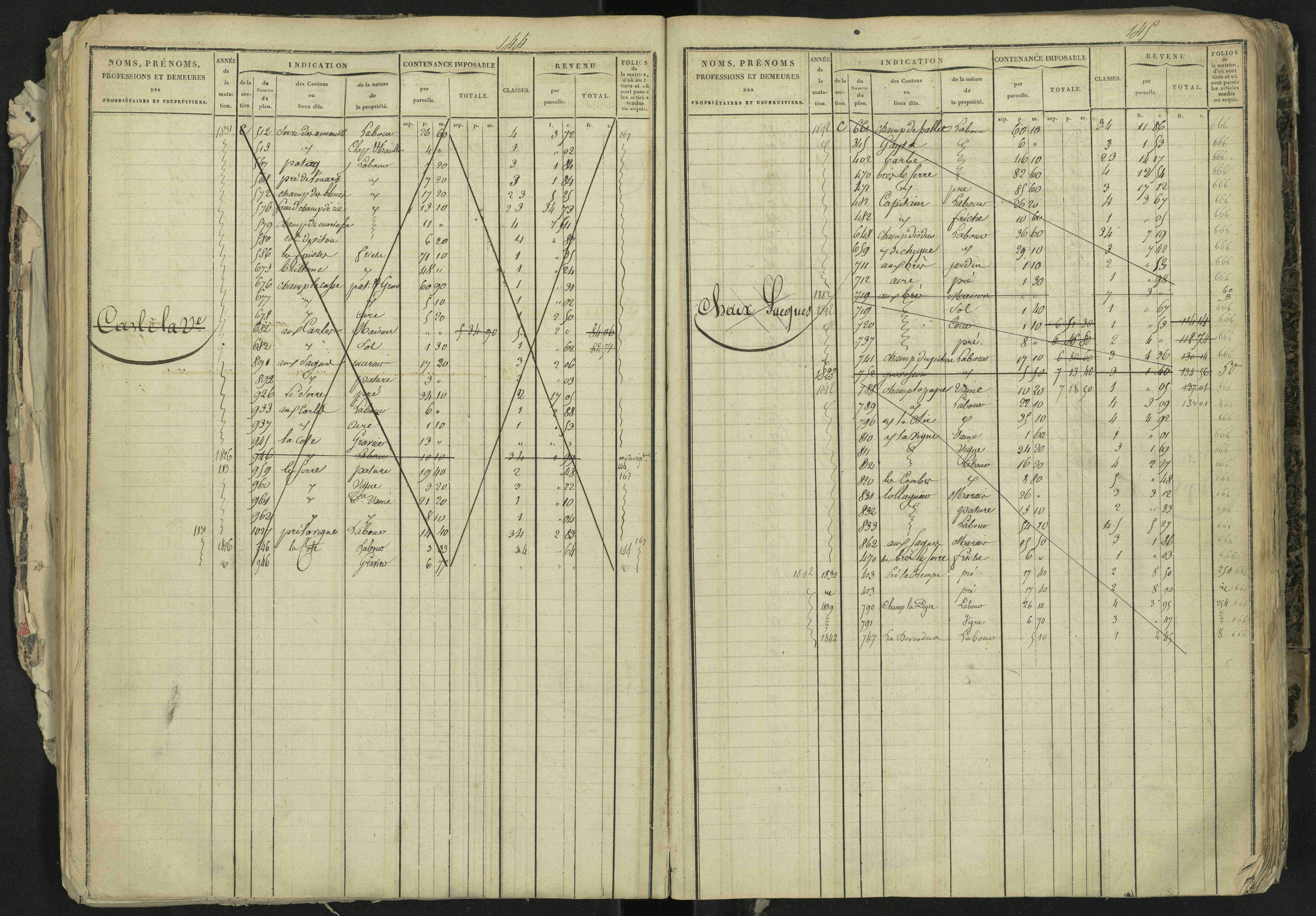 La Bâtie-Neuve - 3 P 237/1 - 3 P 237/1 - Matrice, folios 1-520. 