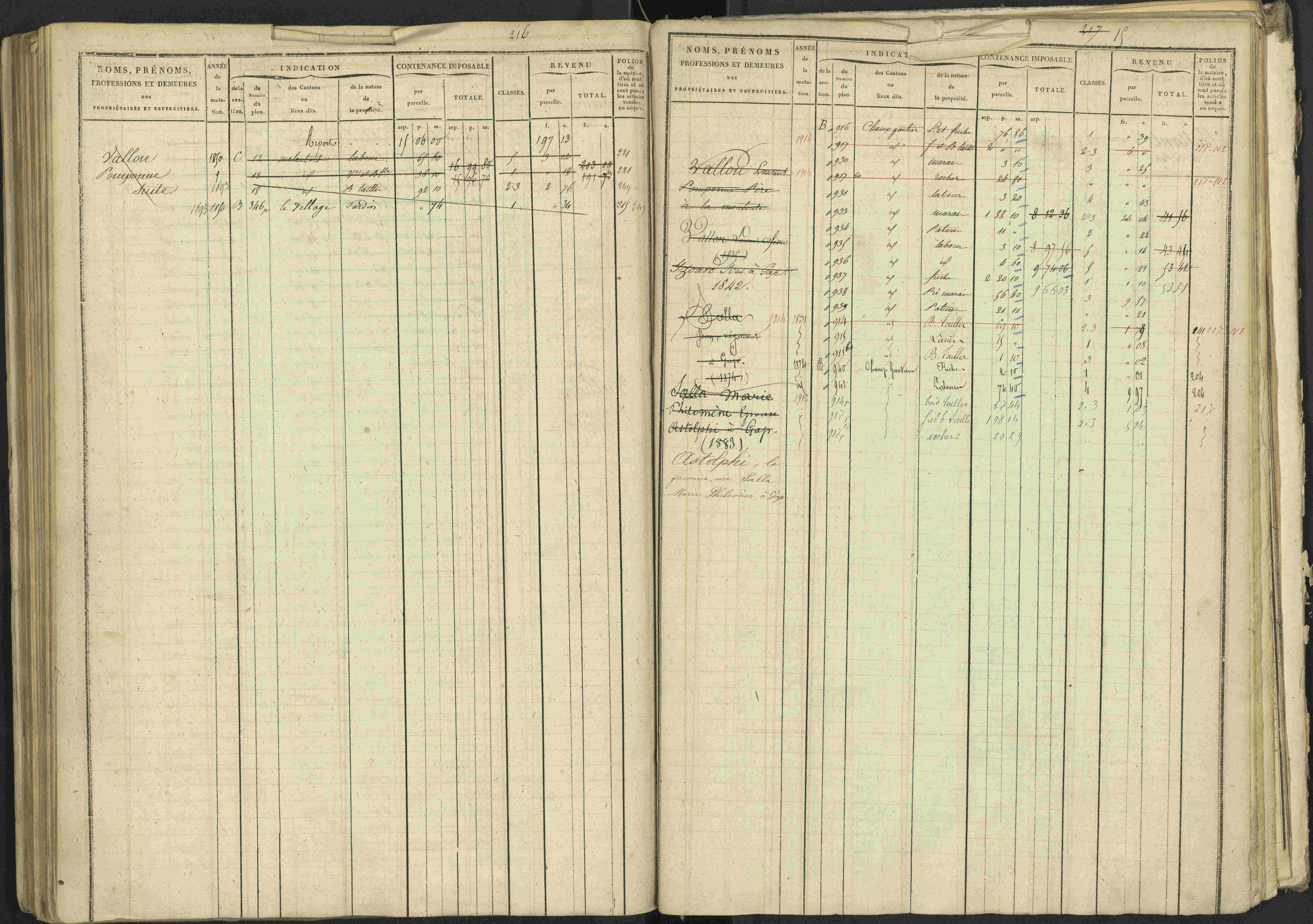La Bâtie-Vieille - 3 P 245/1 - 3 P 245/1 - Matrice, folios 1-232.