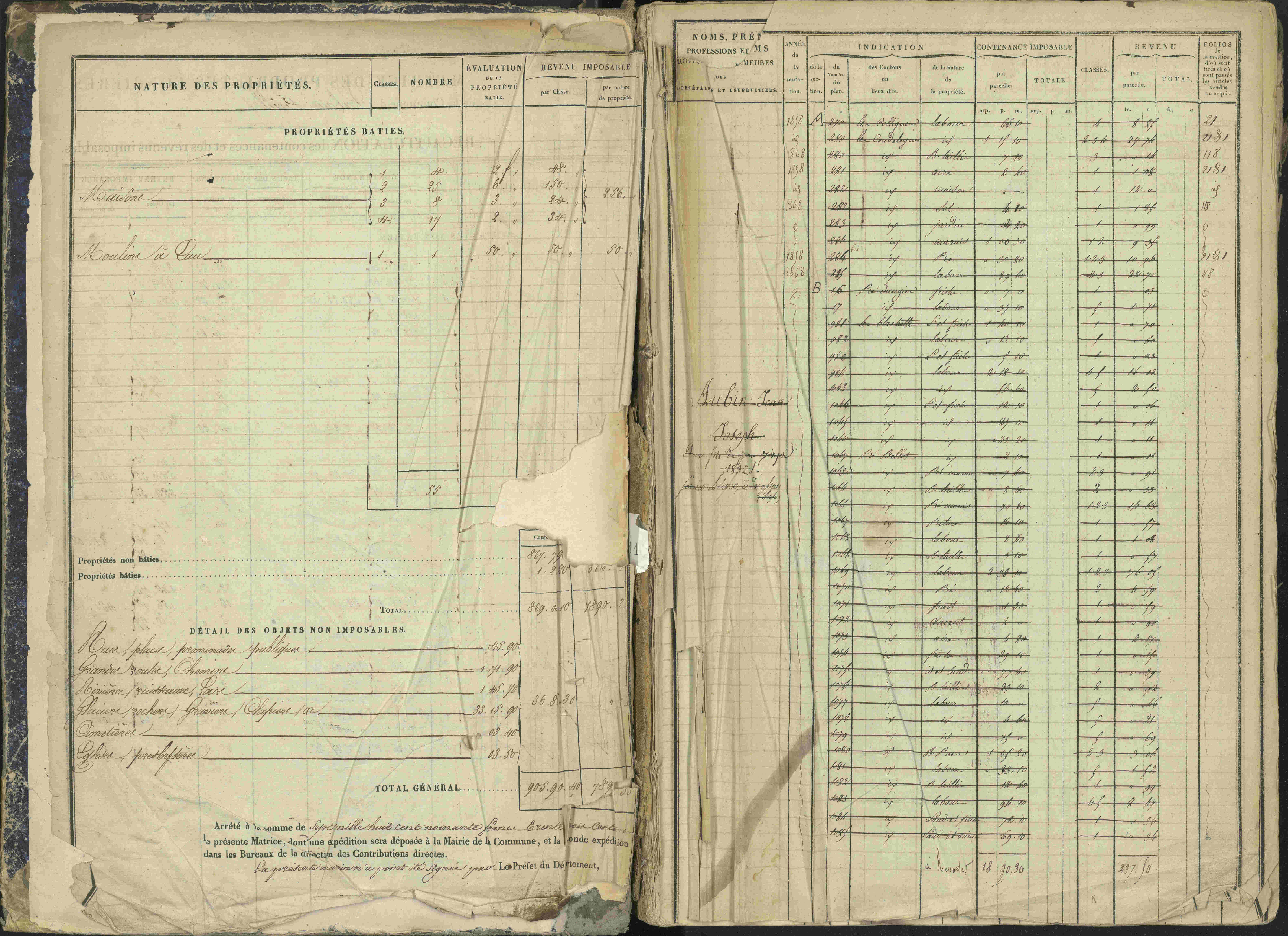La Bâtie-Vieille - 3 P 245/1 - 3 P 245/1 - Matrice, folios 1-232.