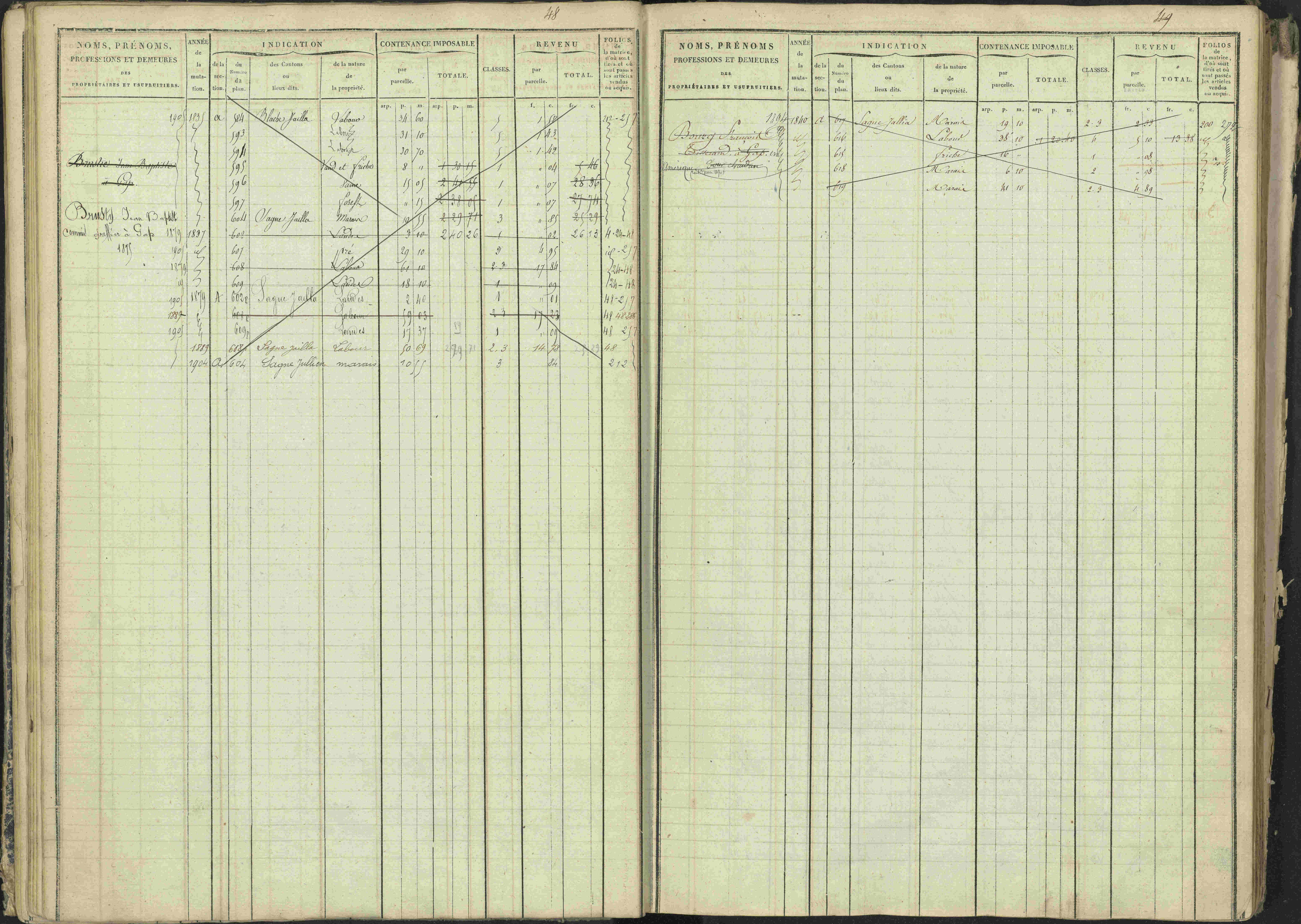 La Bâtie-Vieille - 3 P 245/1 - 3 P 245/1 - Matrice, folios 1-232.