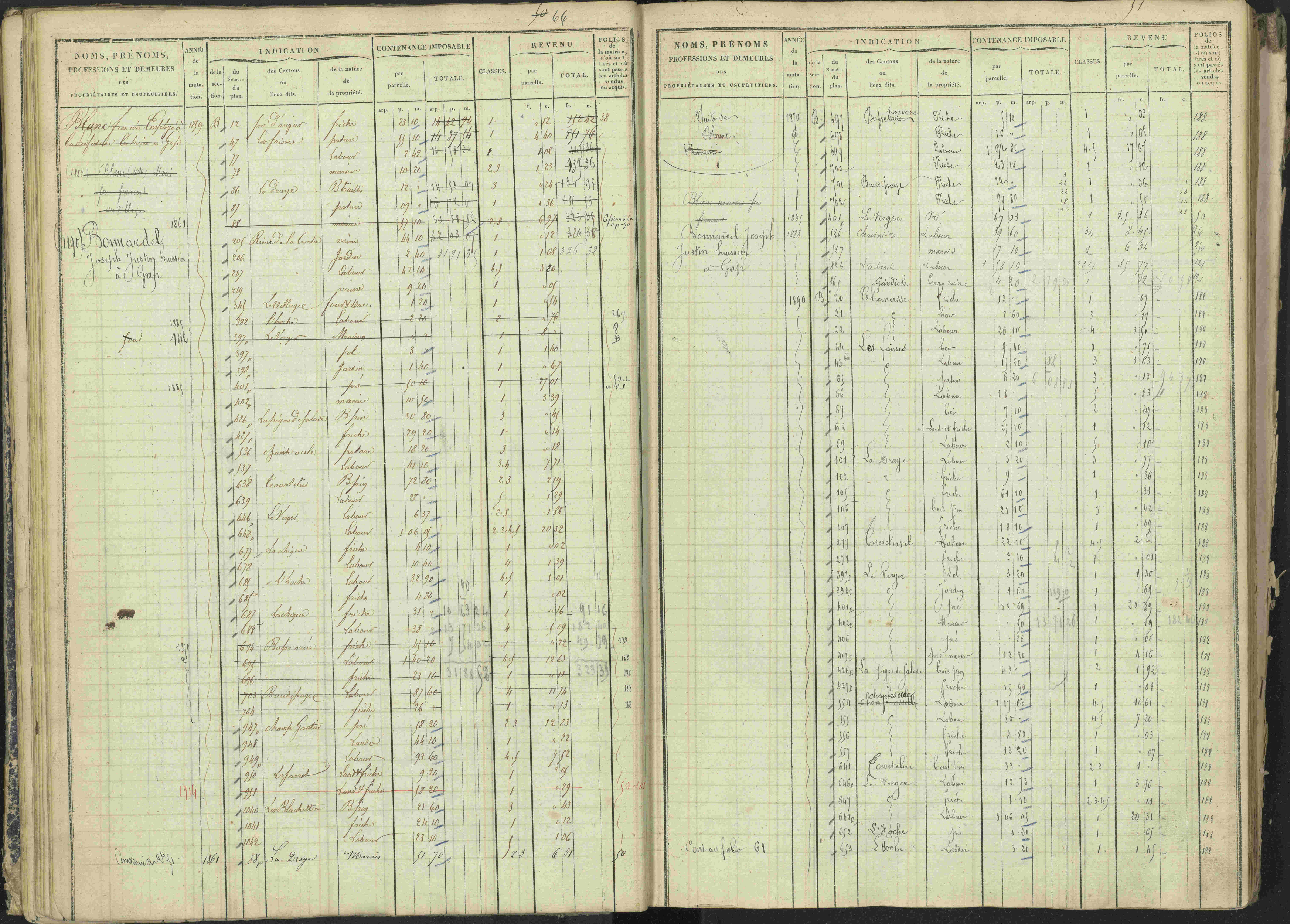 La Bâtie-Vieille - 3 P 245/1 - 3 P 245/1 - Matrice, folios 1-232.