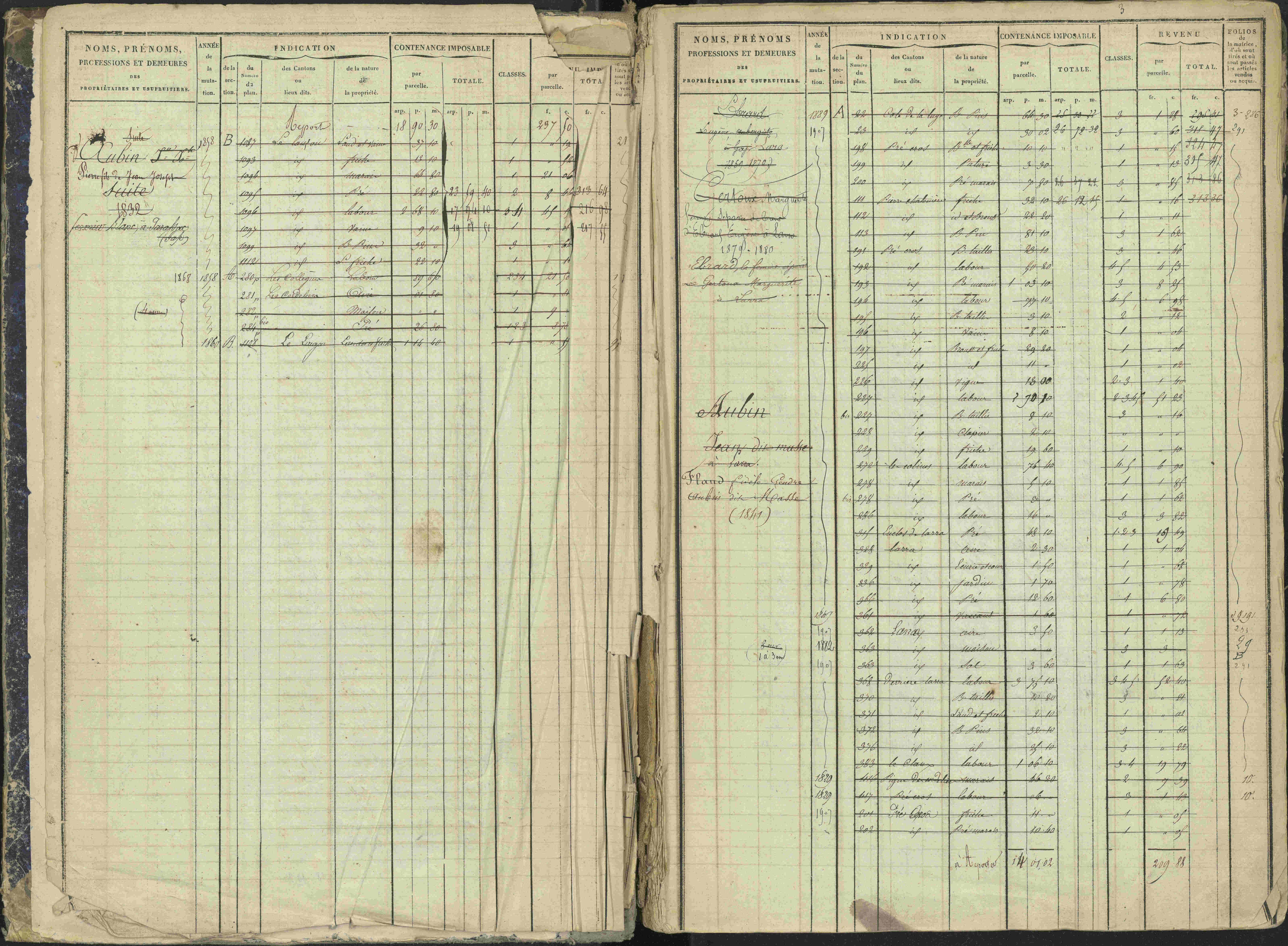 La Bâtie-Vieille - 3 P 245/1 - 3 P 245/1 - Matrice, folios 1-232.