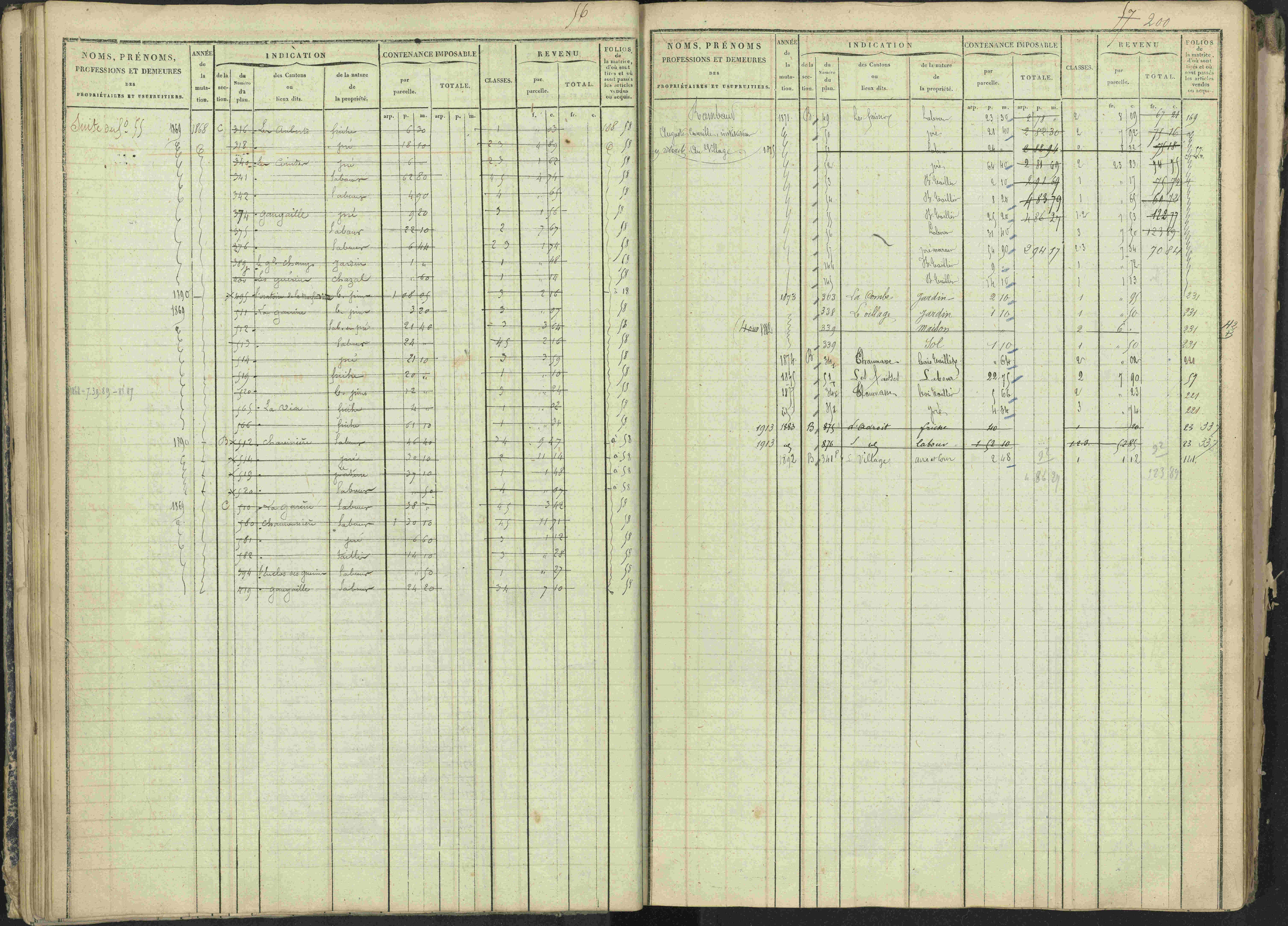 La Bâtie-Vieille - 3 P 245/1 - 3 P 245/1 - Matrice, folios 1-232.