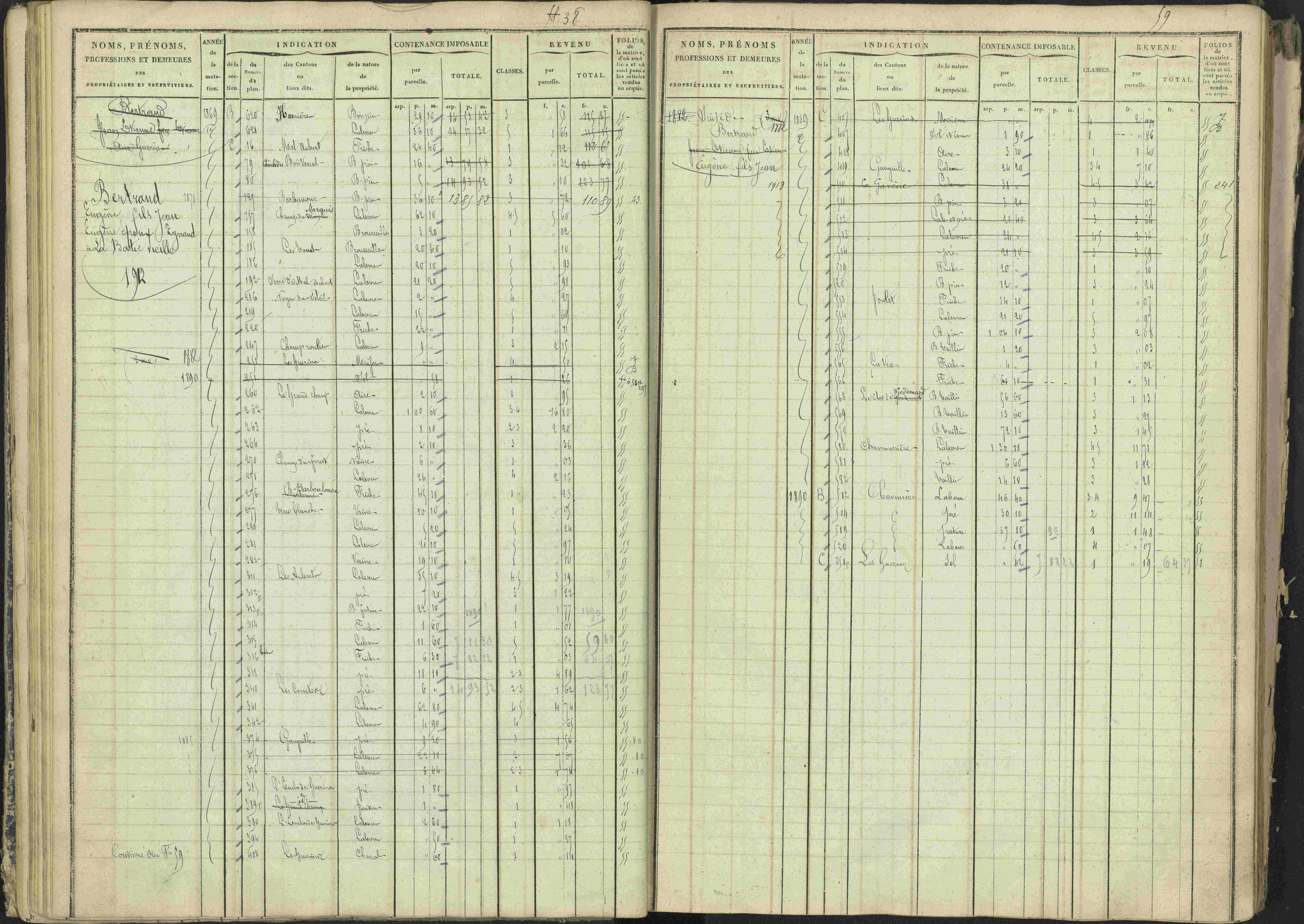 La Bâtie-Vieille - 3 P 245/1 - 3 P 245/1 - Matrice, folios 1-232.