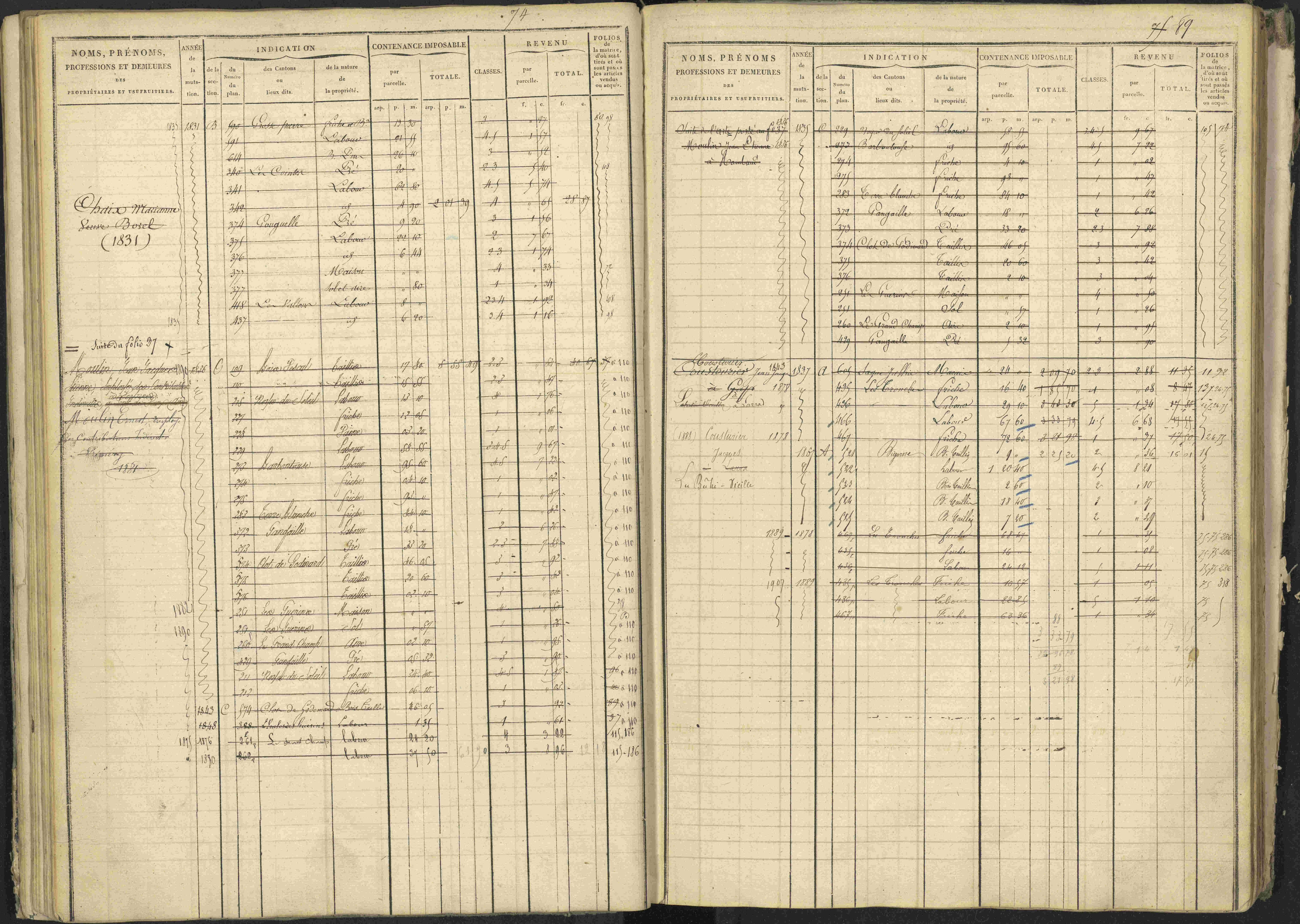 La Bâtie-Vieille - 3 P 245/1 - 3 P 245/1 - Matrice, folios 1-232.