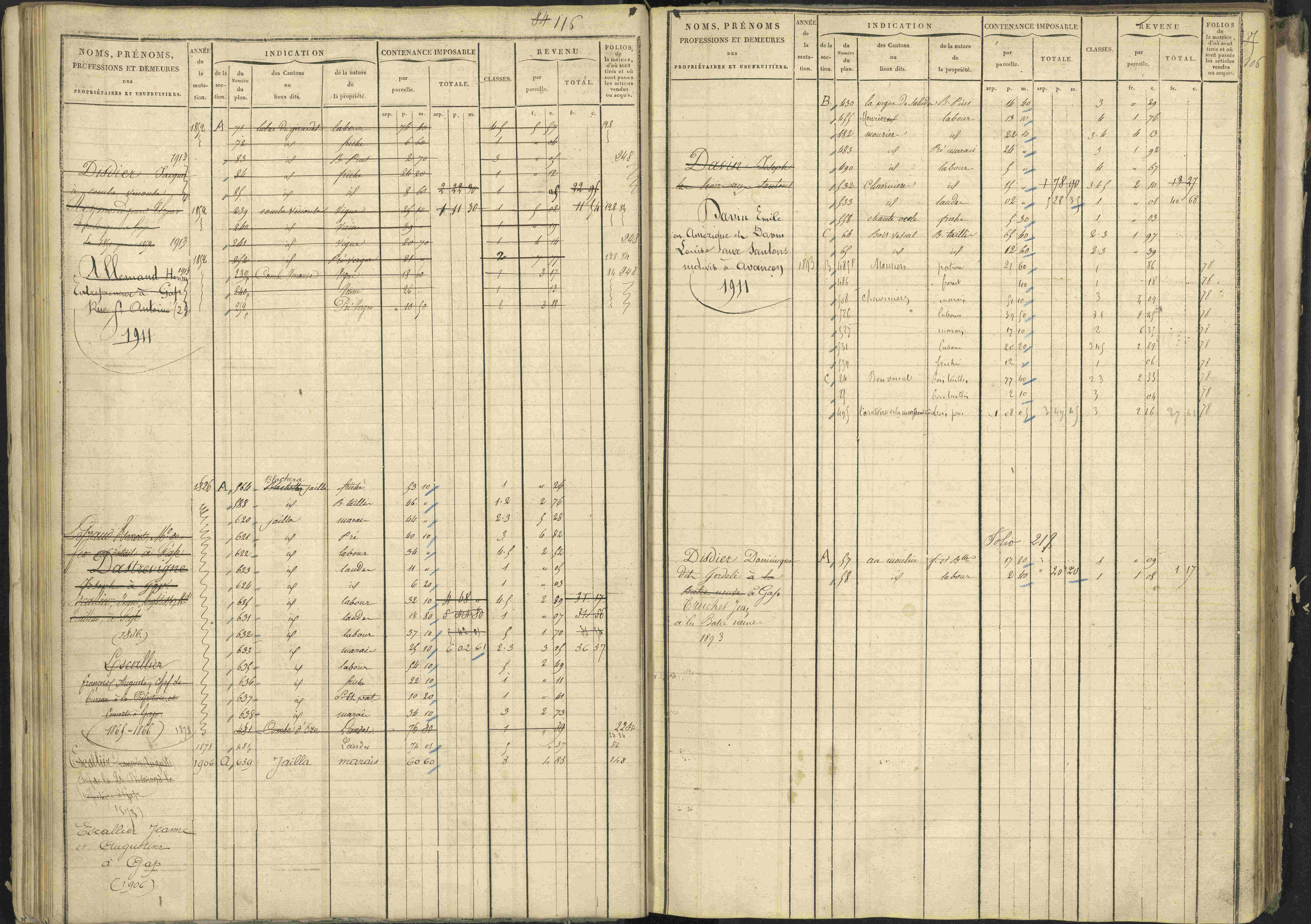 La Bâtie-Vieille - 3 P 245/1 - 3 P 245/1 - Matrice, folios 1-232.