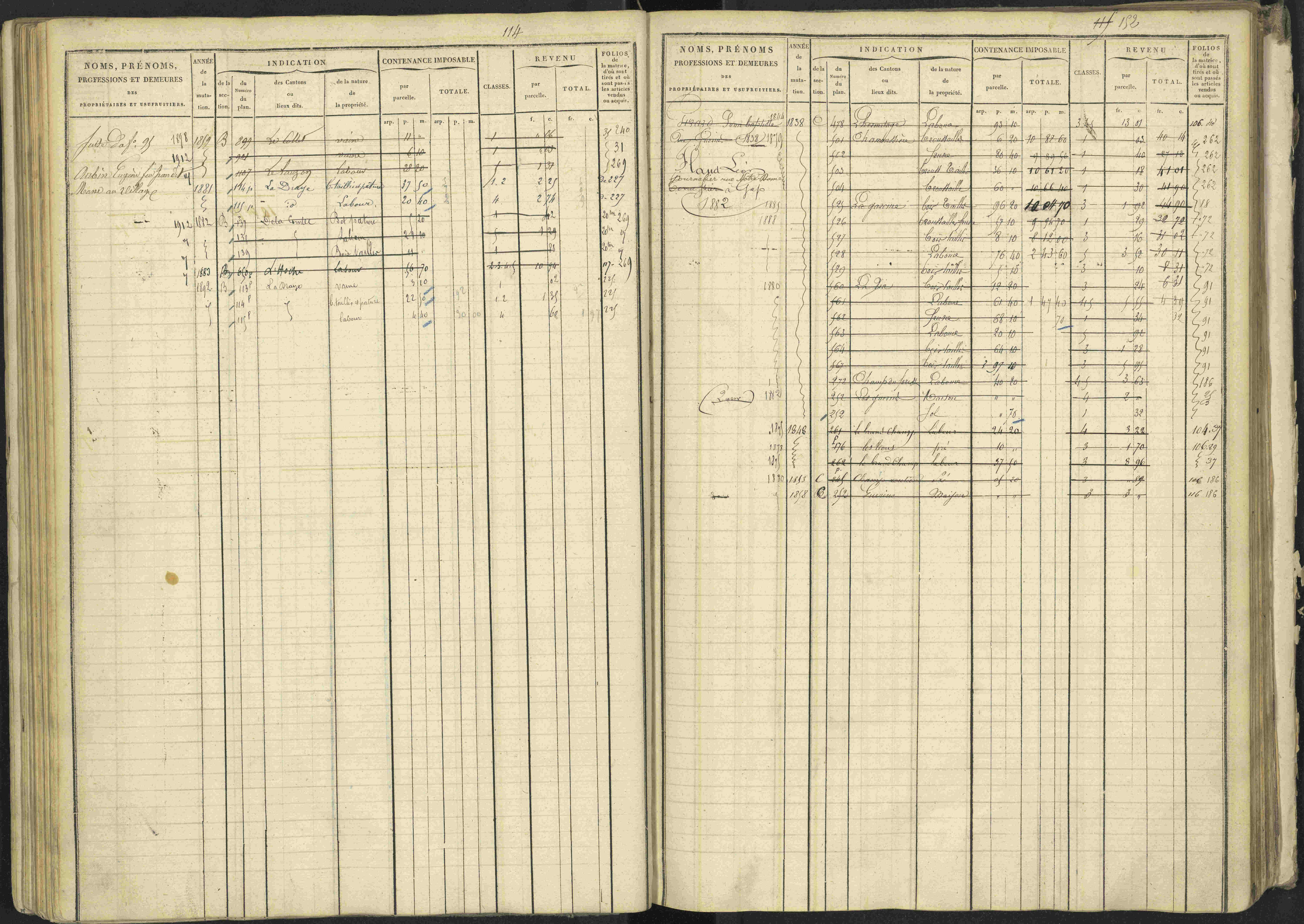 La Bâtie-Vieille - 3 P 245/1 - 3 P 245/1 - Matrice, folios 1-232.