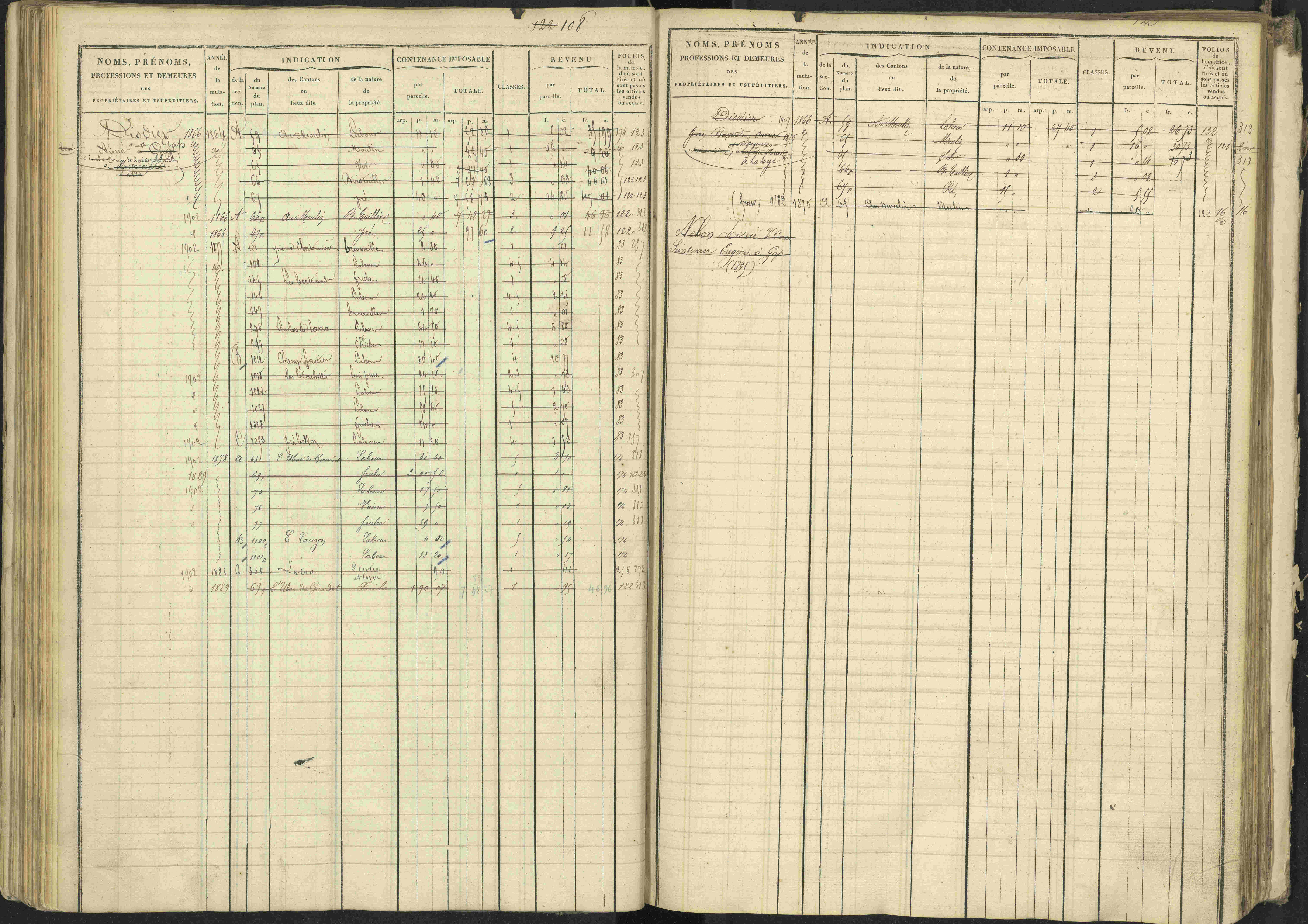 La Bâtie-Vieille - 3 P 245/1 - 3 P 245/1 - Matrice, folios 1-232.