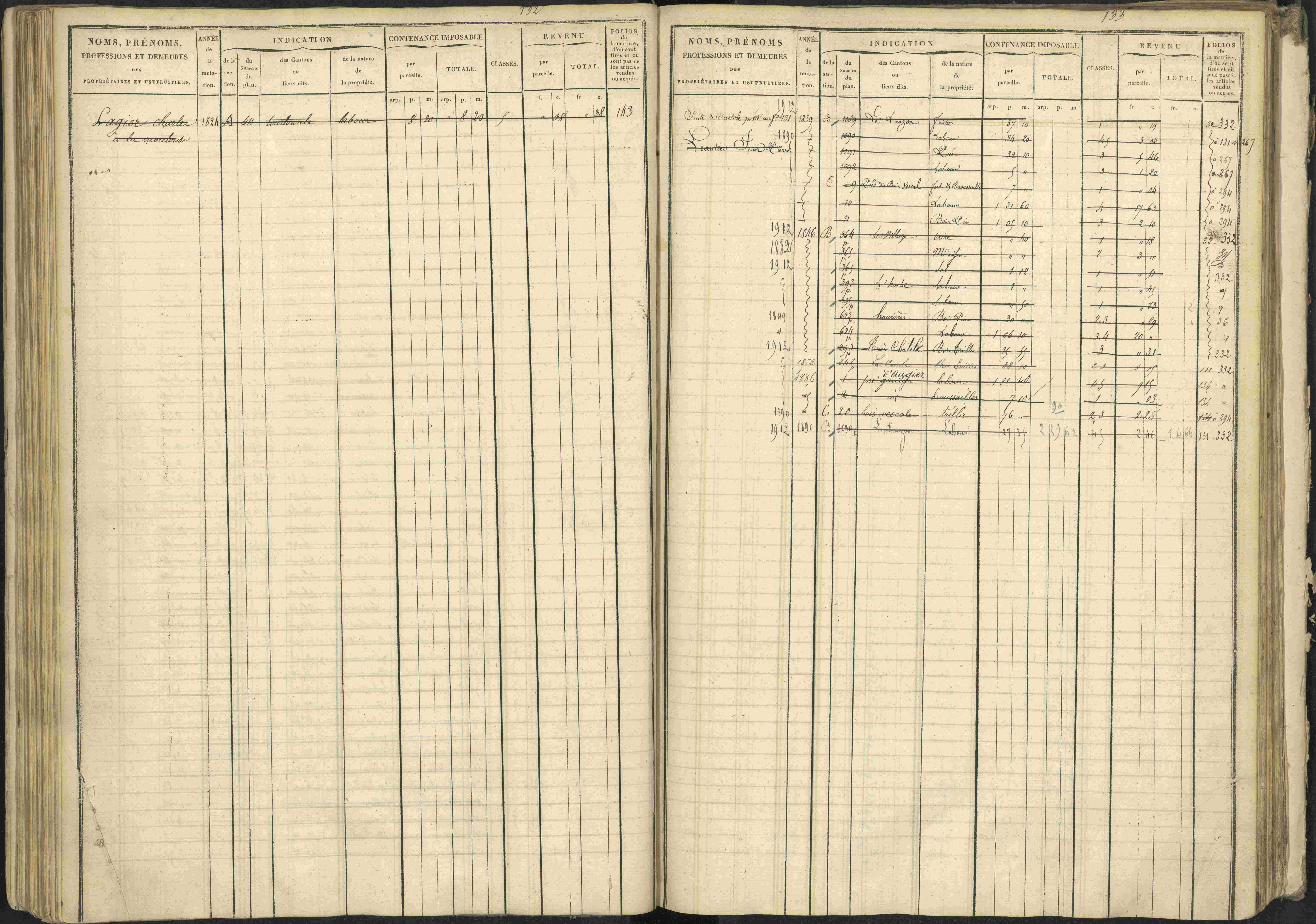 La Bâtie-Vieille - 3 P 245/1 - 3 P 245/1 - Matrice, folios 1-232.