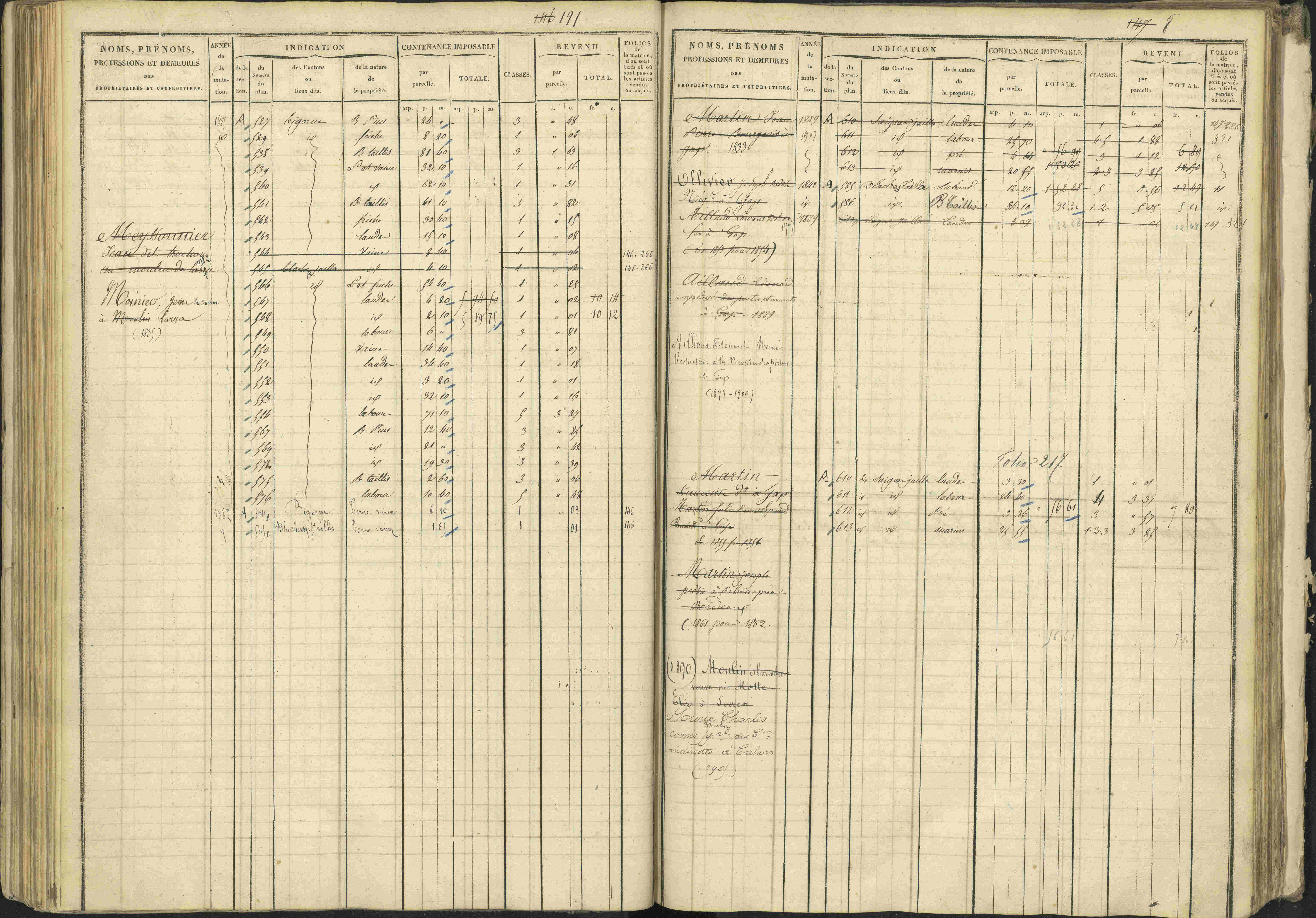 La Bâtie-Vieille - 3 P 245/1 - 3 P 245/1 - Matrice, folios 1-232.