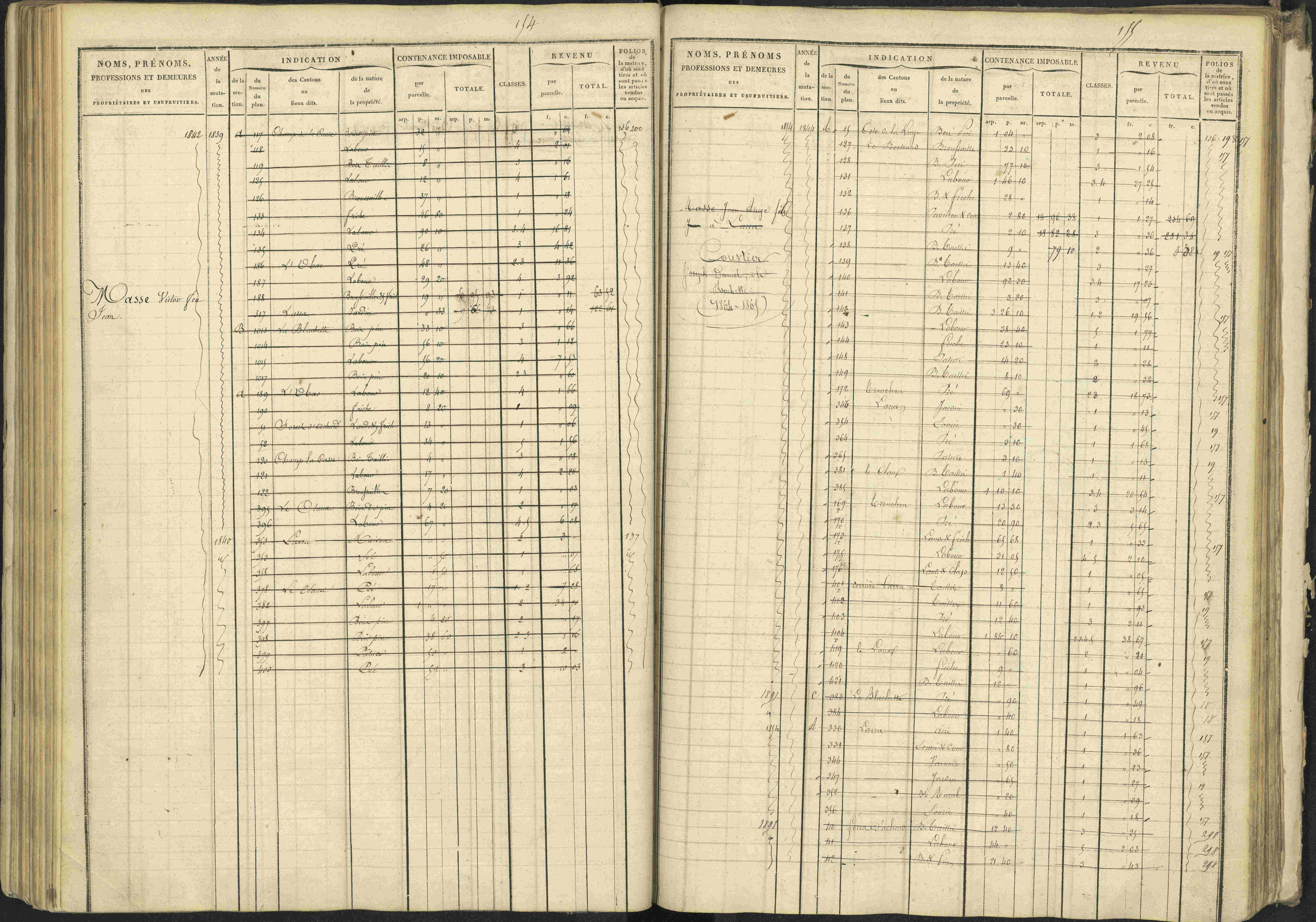 La Bâtie-Vieille - 3 P 245/1 - 3 P 245/1 - Matrice, folios 1-232.