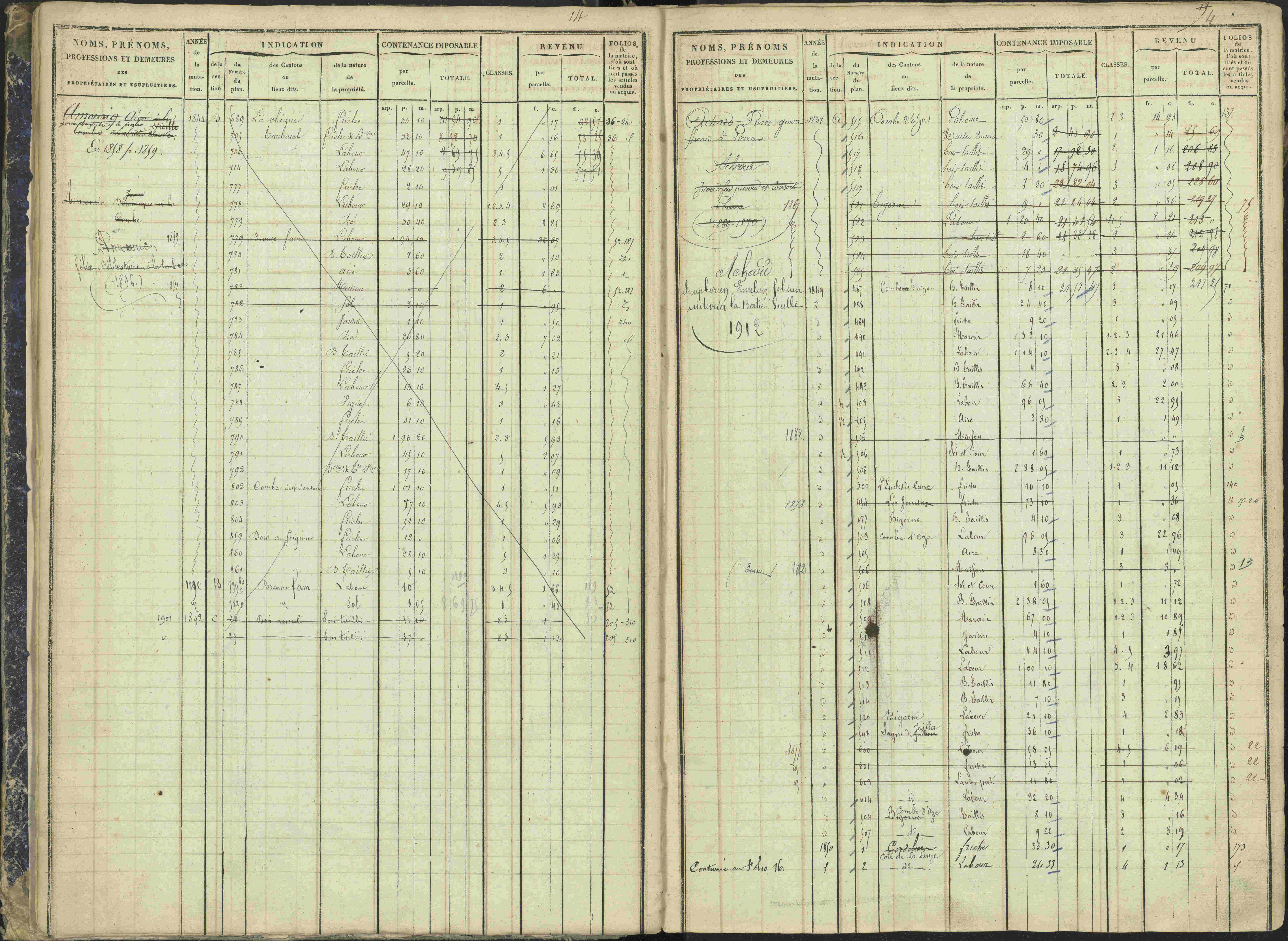 La Bâtie-Vieille - 3 P 245/1 - 3 P 245/1 - Matrice, folios 1-232.