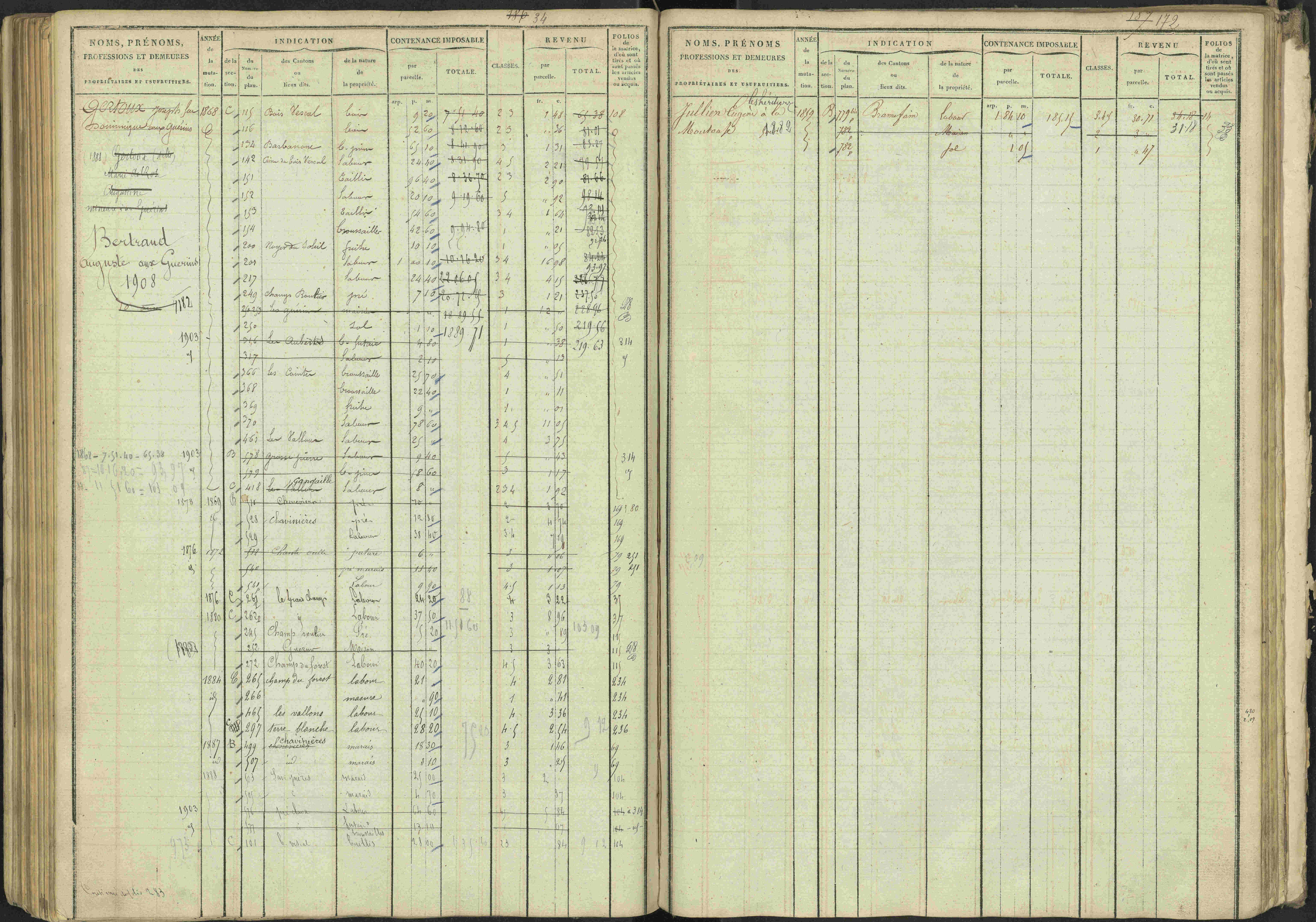 La Bâtie-Vieille - 3 P 245/1 - 3 P 245/1 - Matrice, folios 1-232.