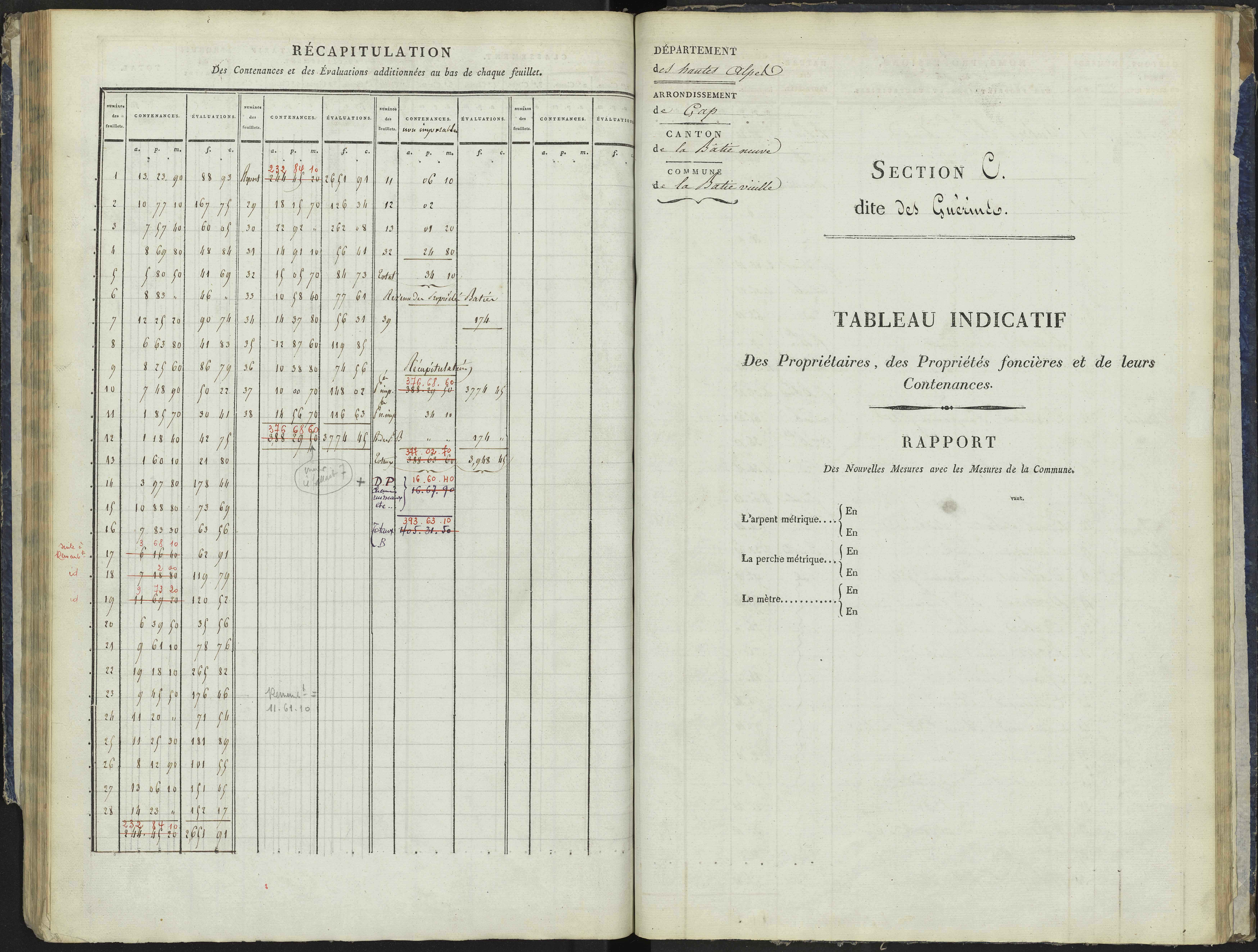 La Bâtie-Vieille - 3 P 244/3 - 3 P 244/3 - Section C