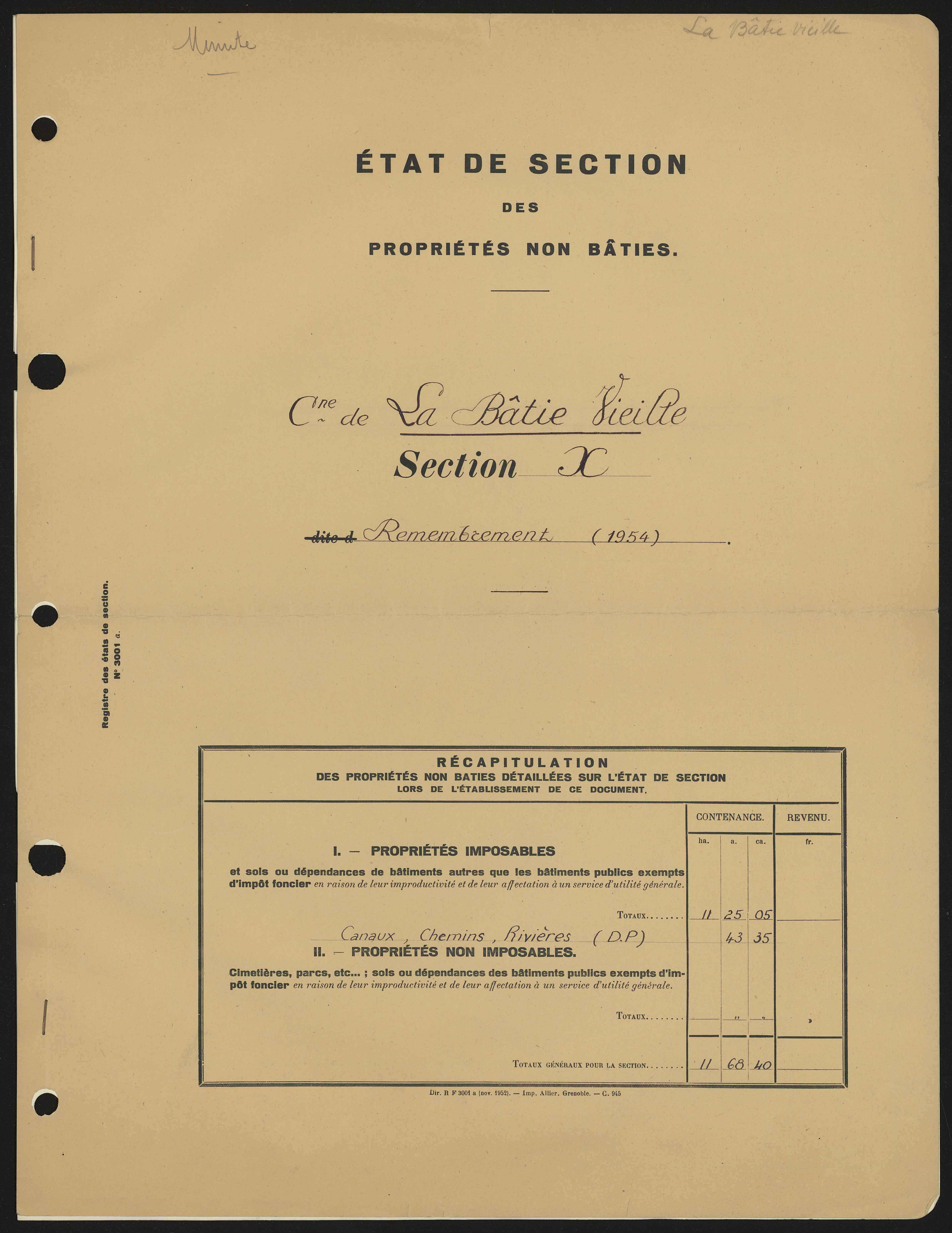 La Bâtie-Vieille - 3 P 244/3 - 3 P 244/3 - Section C