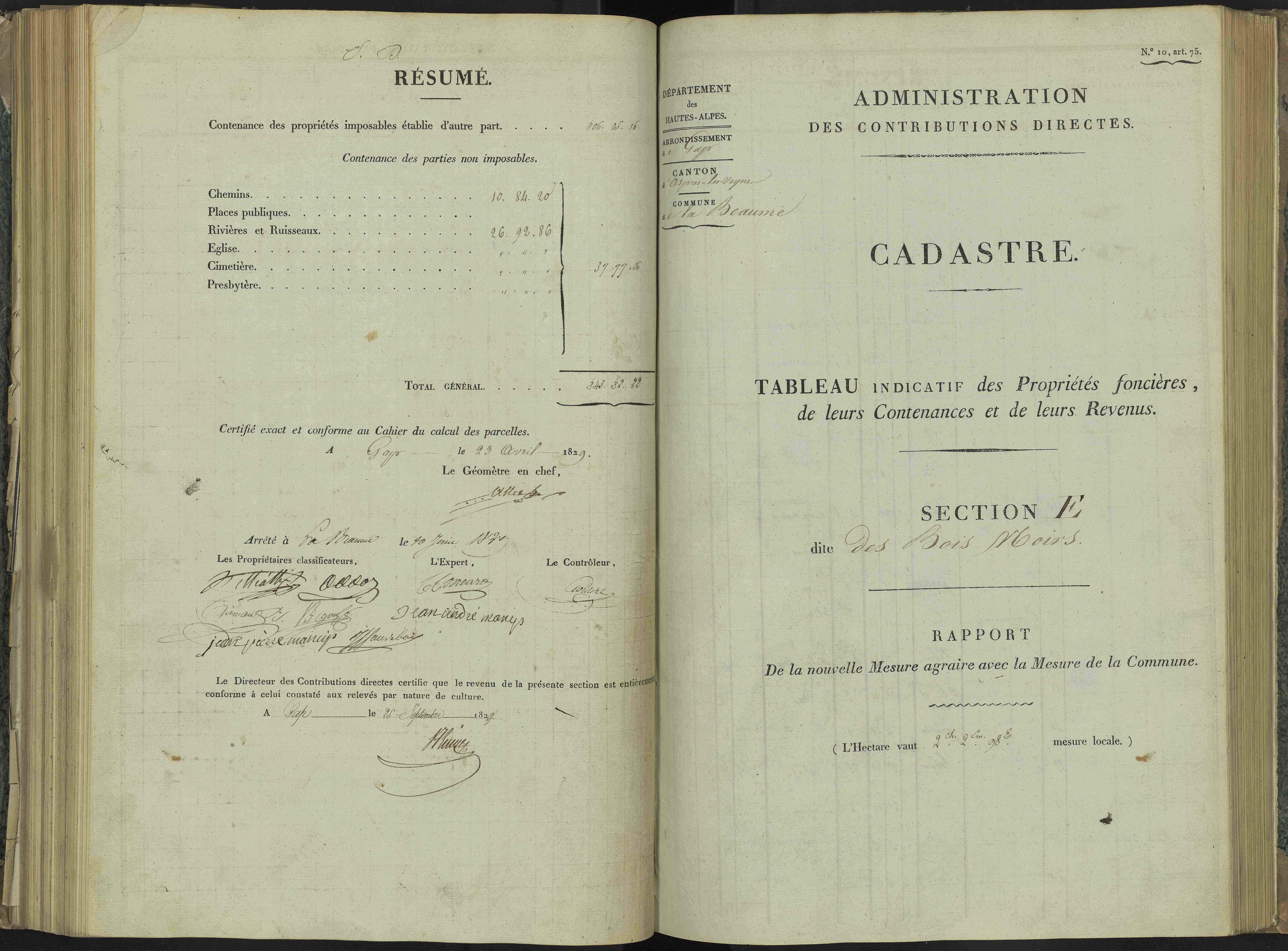 La Beaume - 3 P 251/4 - 3 P 251/4 - Section D