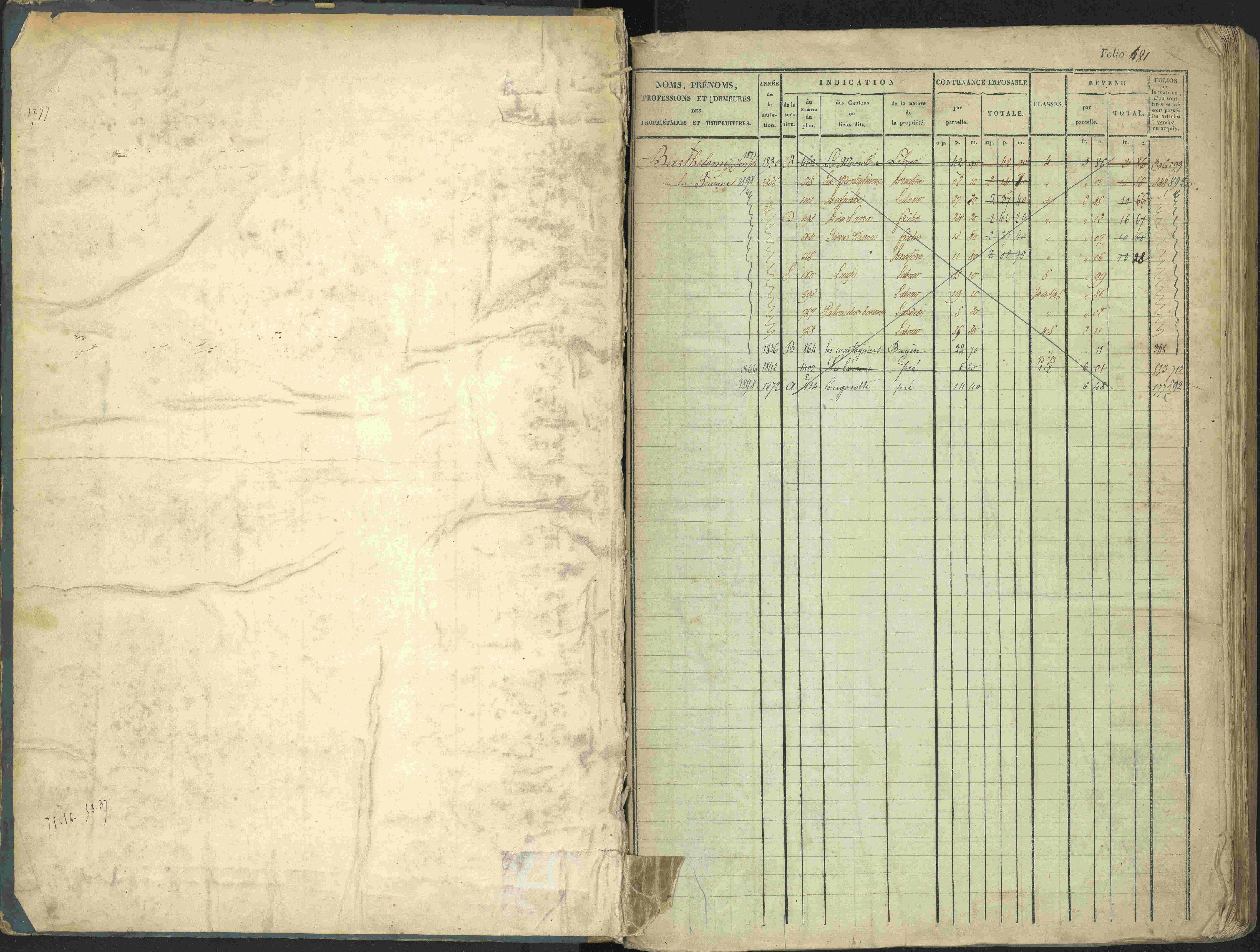 La Beaume - 3 P 253/1 - 3 P 253/1 - Matrice, folios 481-960.