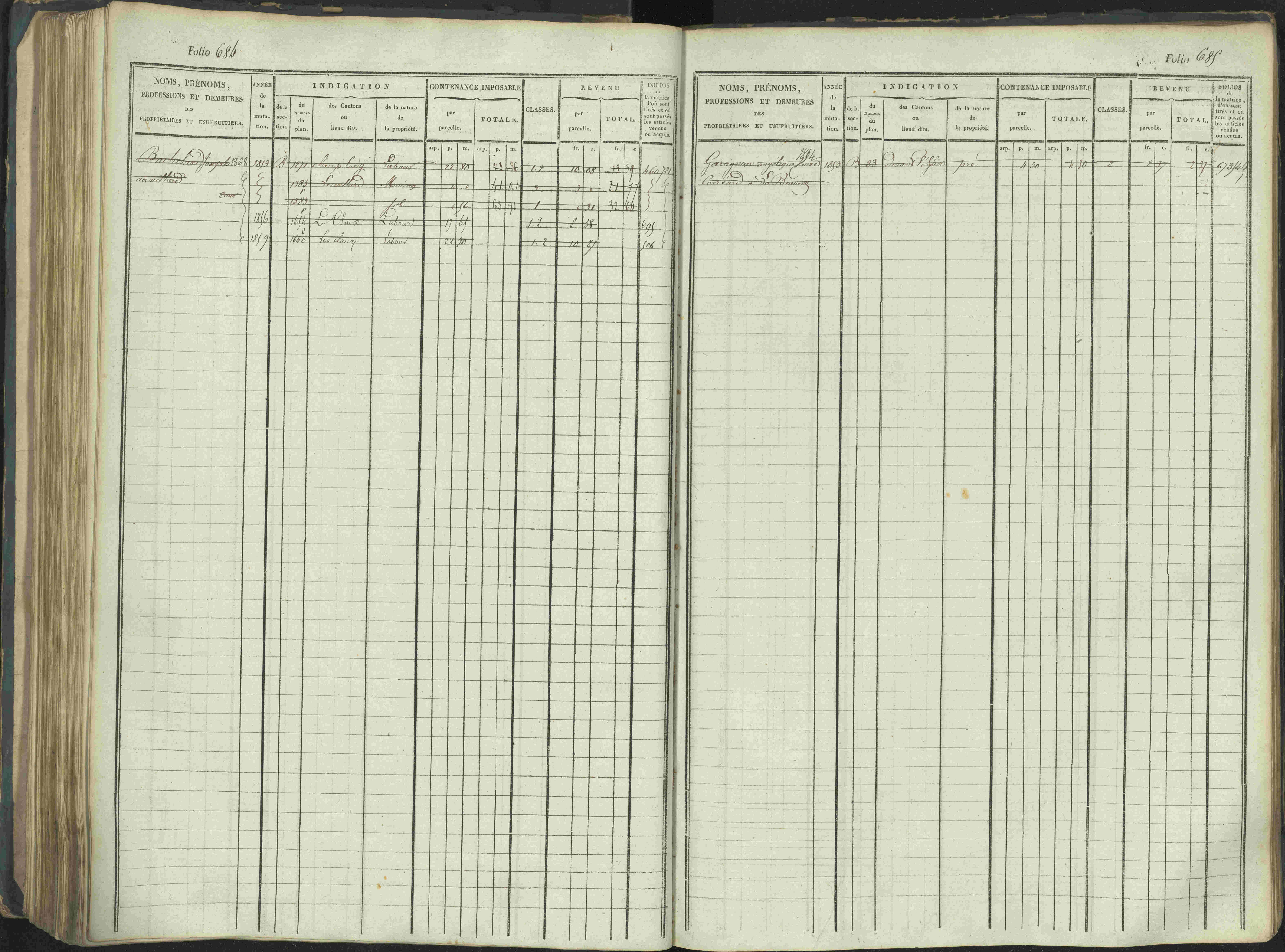 La Beaume - 3 P 253/1 - 3 P 253/1 - Matrice, folios 481-960.